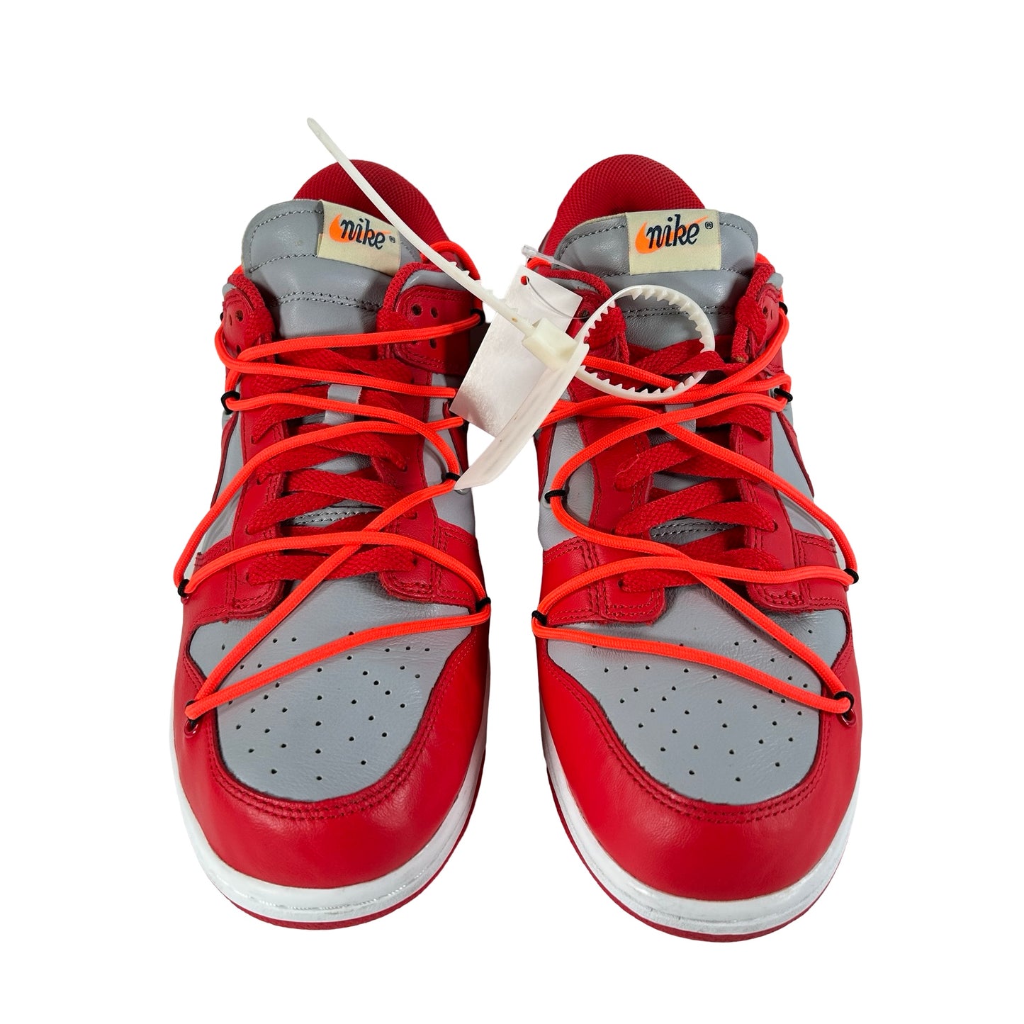 CT0856 600 Nike Dunk Low Off-White University Red [USED] - 10.5 M (VNDS)