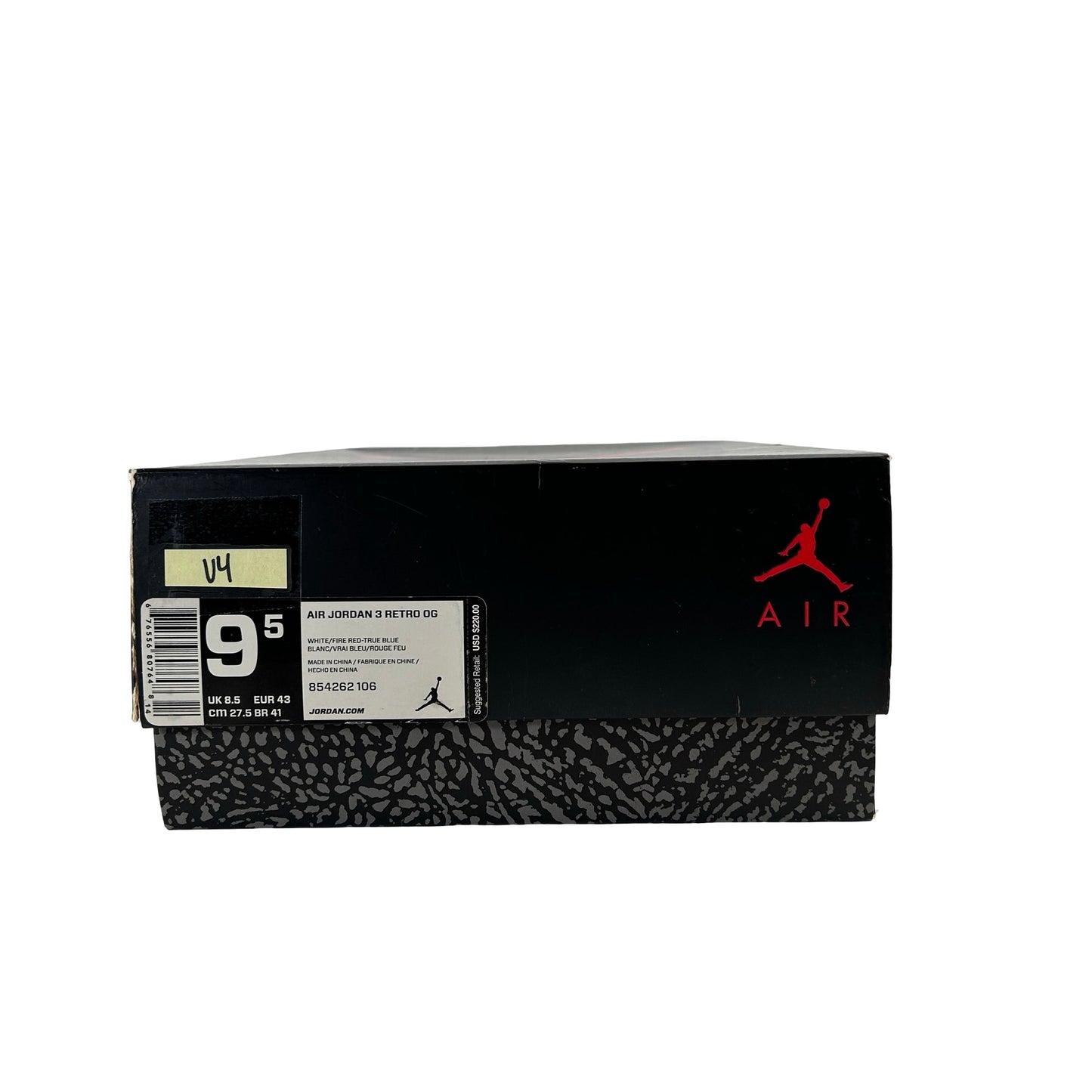 854262 106 Jordan 3 Retro Azul verdadero (2016)