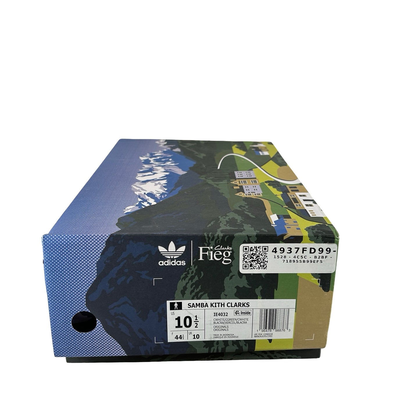 IE4032 Adidas Clarks 8th Street Samba By Ronnie Fieg Kithmas White Multi [USED] - 10.5 M (Used)