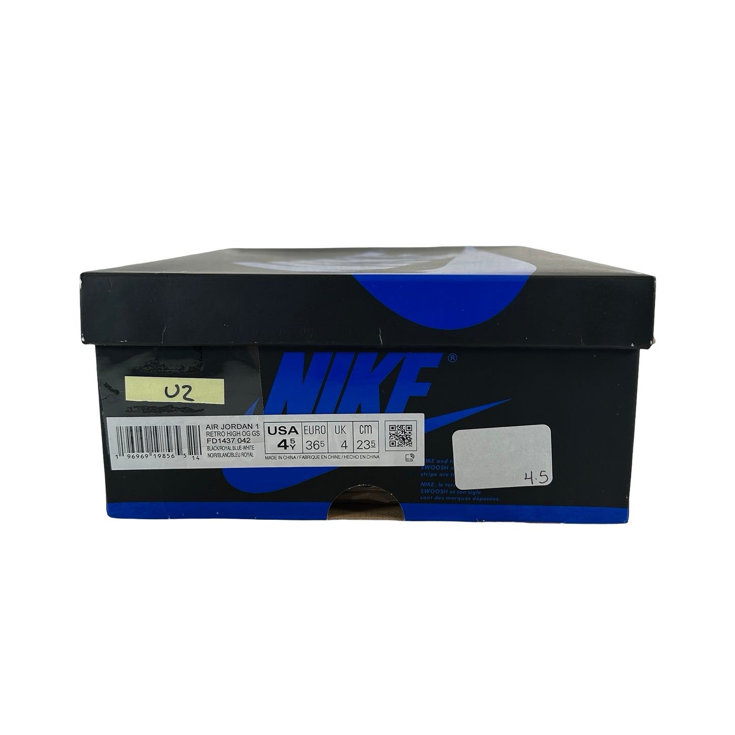 FD1437 042 Jordan 1 Retro High OG Royal Reimagined (GS) [USED] - 4.5 Y (Used2)