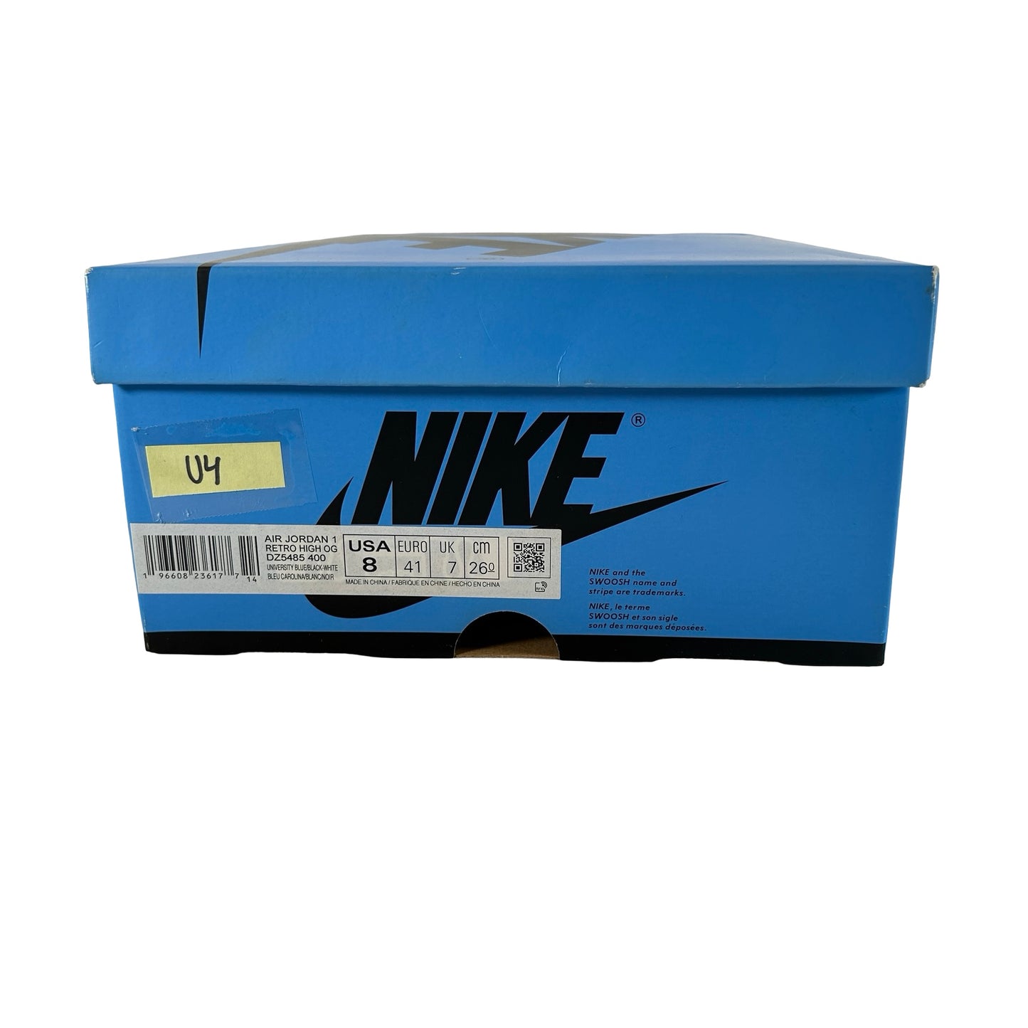 DZ5485 400 Jordan 1 Retro High OG UNC Toe [USED] - 8 M (Used4)