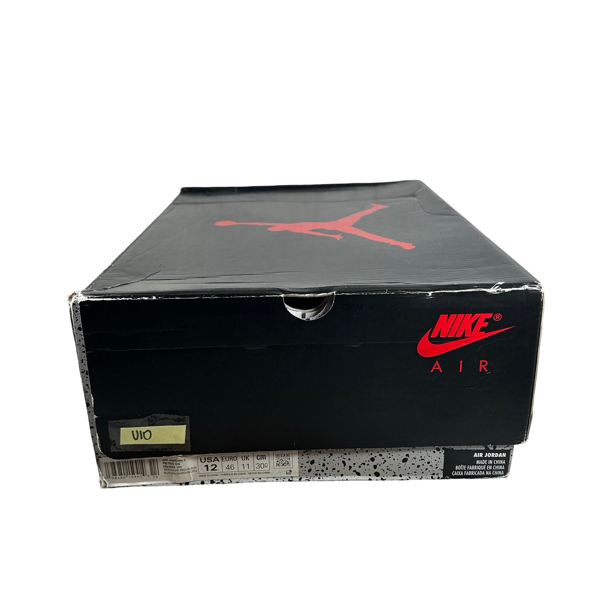 HQ7978 101 Jordan 5 Retro Fire Red Black Tongue (2025) [USED] - 12 M (Used10)