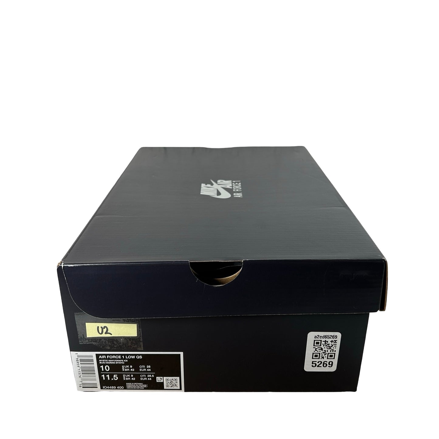 IO4489 400 Nike Air Force 1 Low Patent Leather Mystic Navy Grape Ice [USED] - 10 M (Used2)