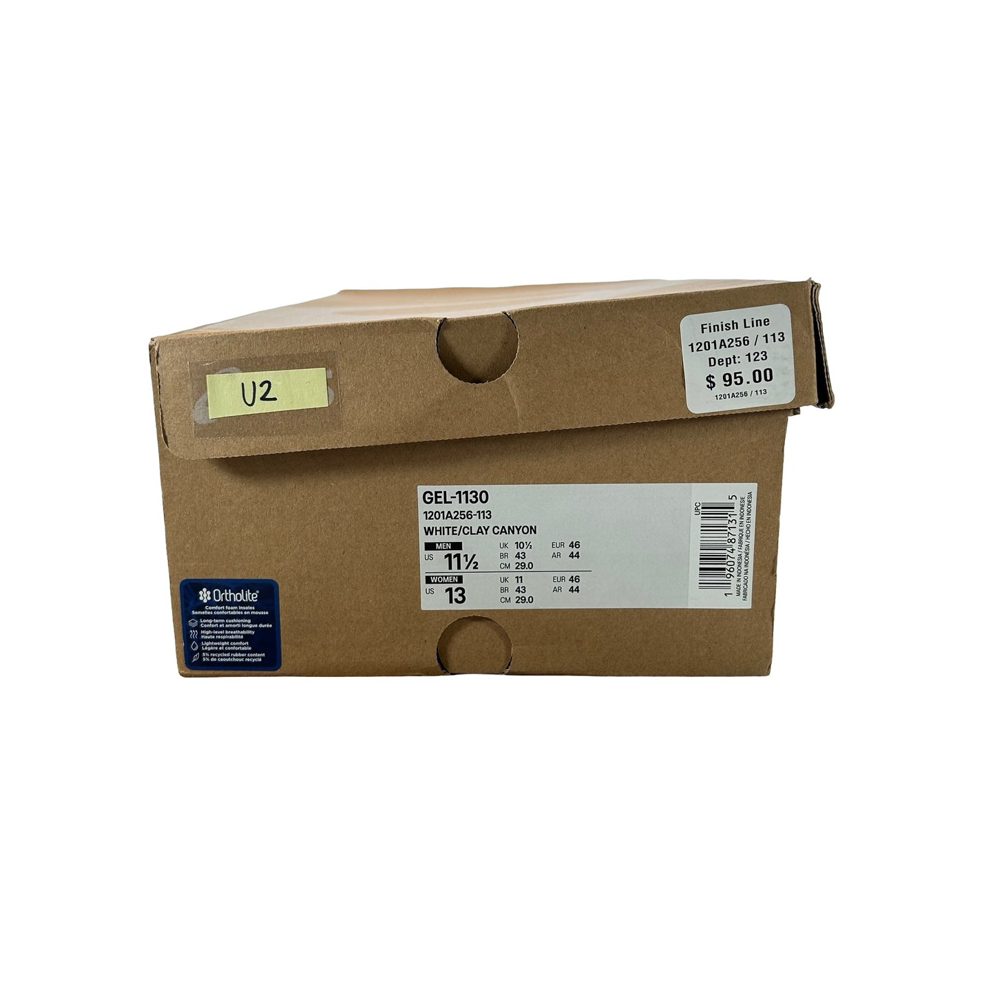 1201A256 113 ASICS Gel-1130 White Clay Canyon [USED] - 11.5 M (Used2)