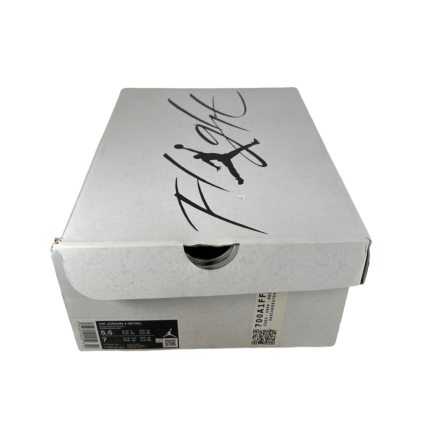 FQ8138 001 Jordan 4 Retro White Thunder [USED] - 5.5 M (Used)