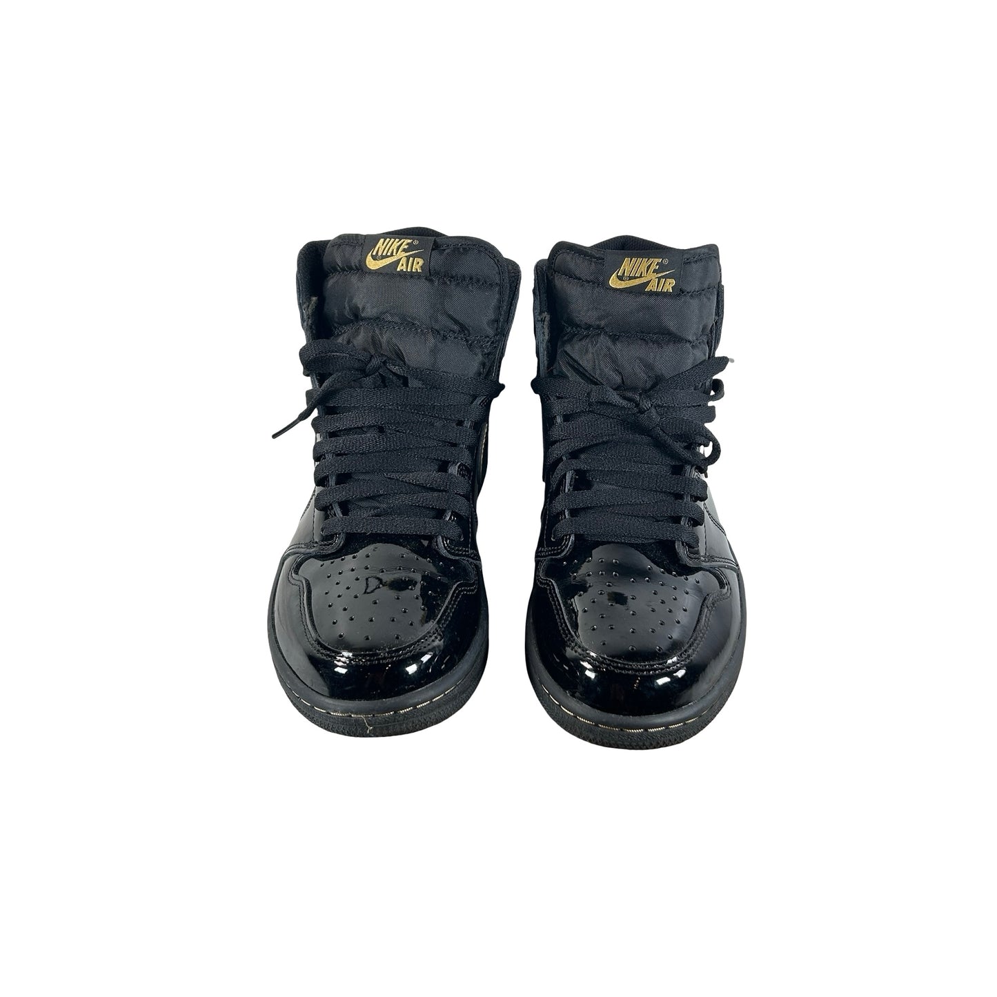 555088 032 Jordan 1 Black/Gold [USED] - 9.5 M (Used)