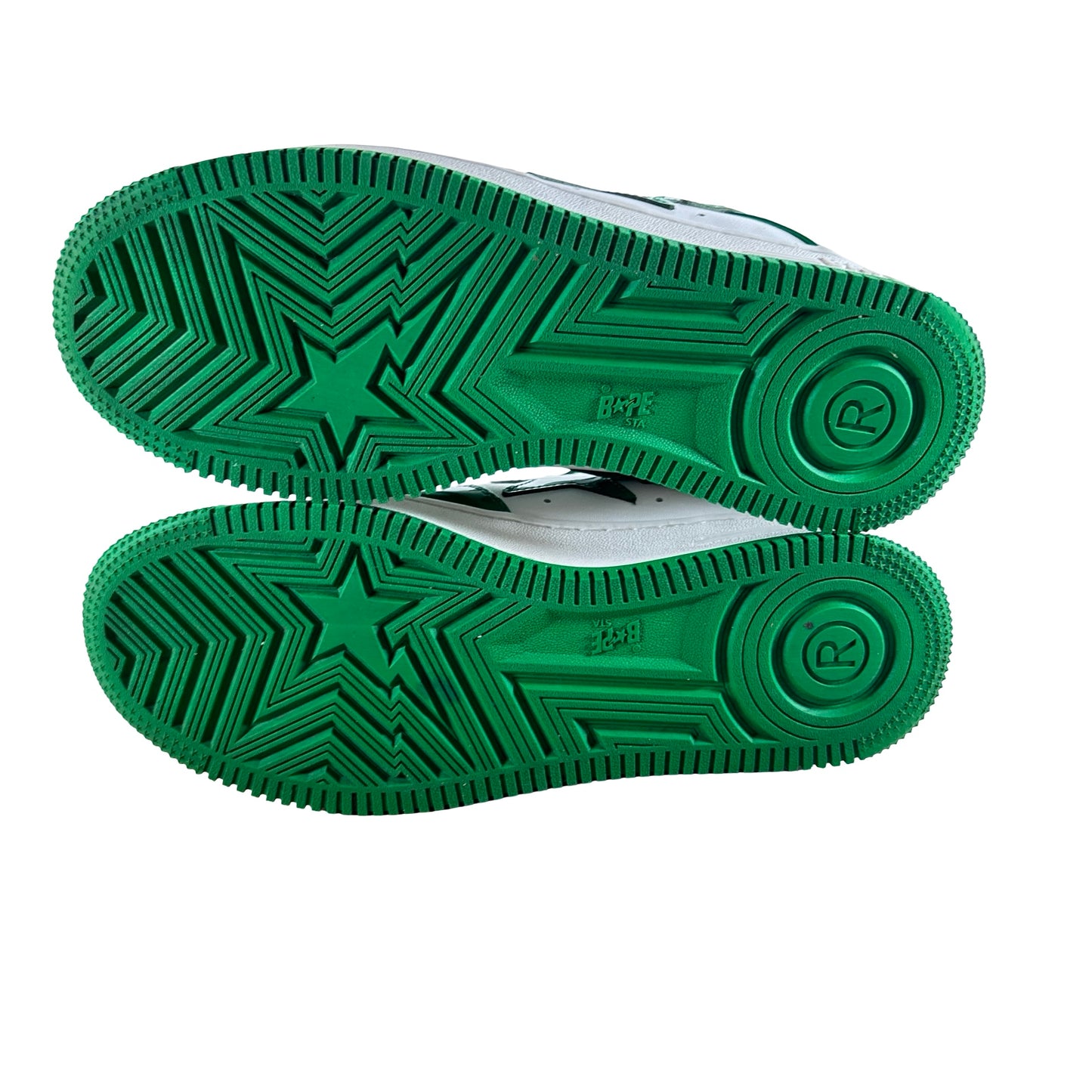 001FWH701001 GRN A A Bathing Ape Bape Sta Low Green [USED] - 8 M (Used)