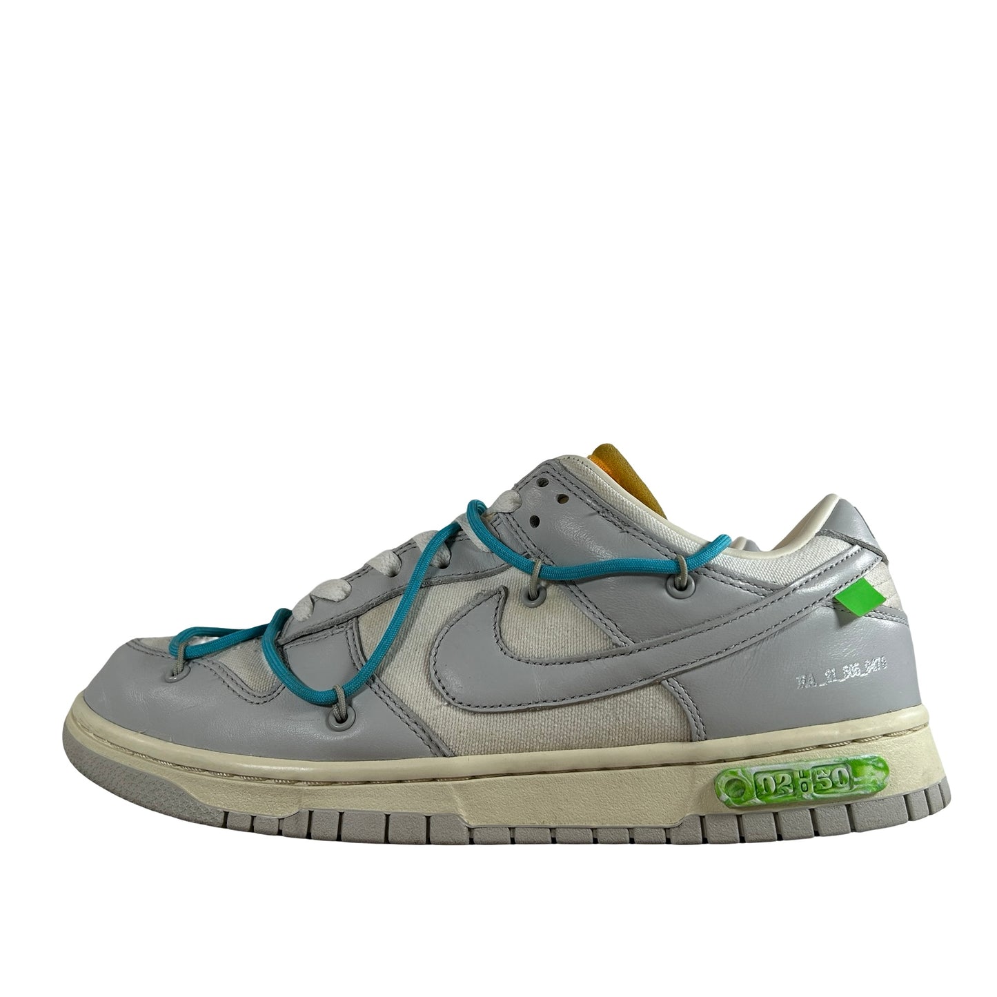 DM1602 115 Nike Dunk Low Off-White Lot 2 [USED] - 9 M (Used) (Missing Zip Tie)