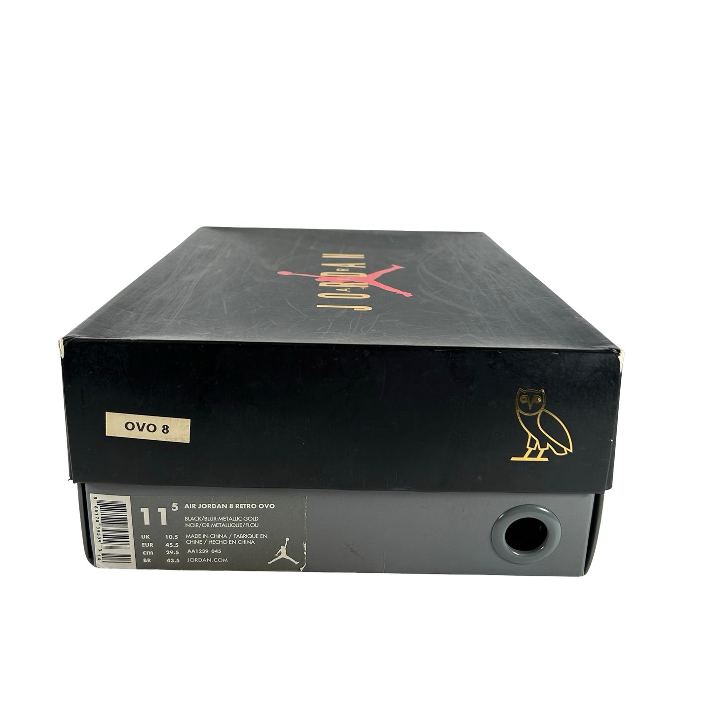 AA1239 045 Jordan 8 Retro OVO Black [USED] - 11.5 M (Used)