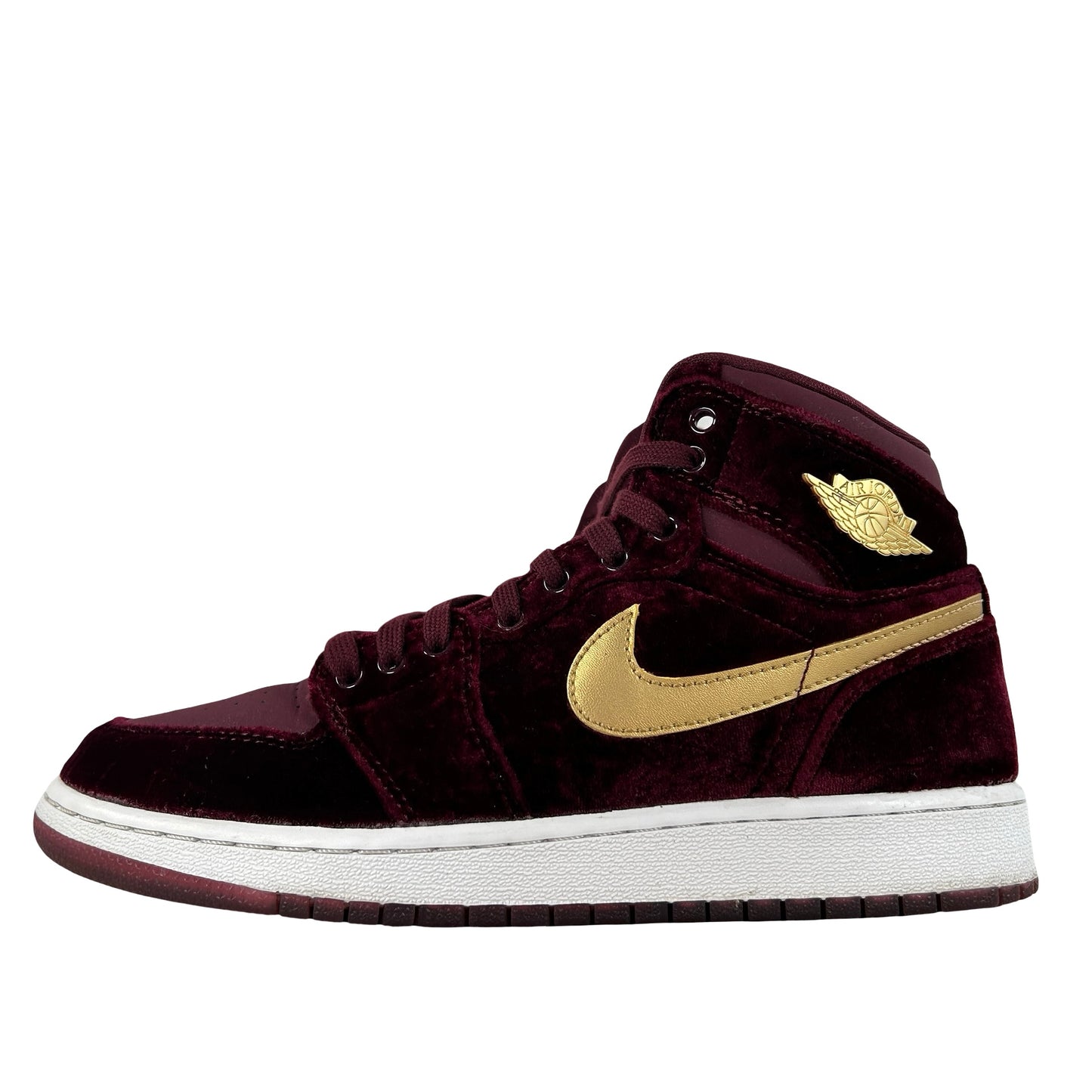 832596 640 Jordan 1 Retro Heiress Night Maroon (GS) [USED] - 6.5 Y (Used) (Replace Box)