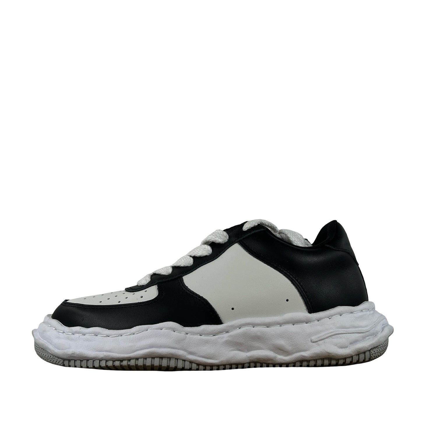A08FW706 Maison Mihara Yasuhiro Wayne OG Sole Leather Low Green White [USED] - 42 (Used) (No Box)