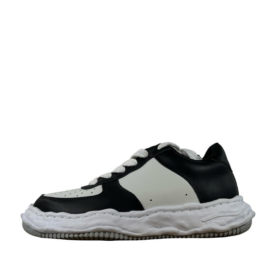 A08FW706 Maison Mihara Yasuhiro Wayne OG Sole Leather Low Green White [USED] - 42 (Used) (No Box)