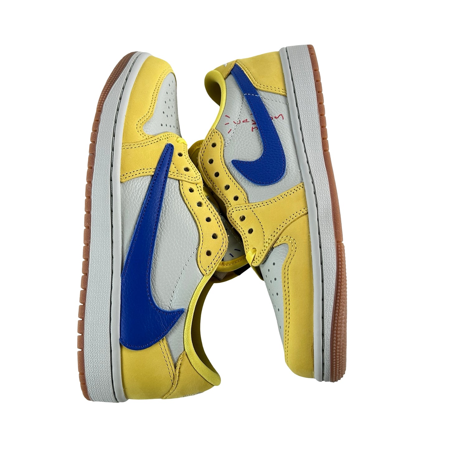 DZ4137 700 Jordan 1 Retro Low OG SP Travis Scott Canary (Women's) [CONDITIONAL] - 9 W (Marks on Sock Liner)