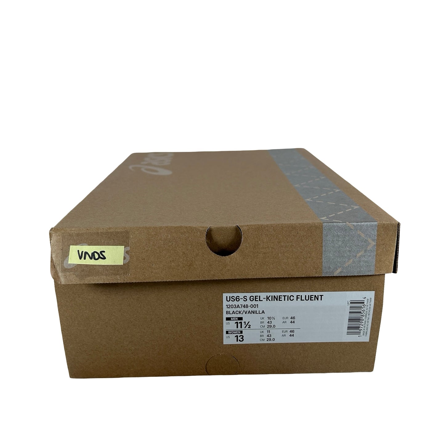 1203A748 001 ASICS US6-S Gel-Kinetic Fluent Kiko Kostadinov Black Vanilla [USED] - 11.5 M (VNDS)