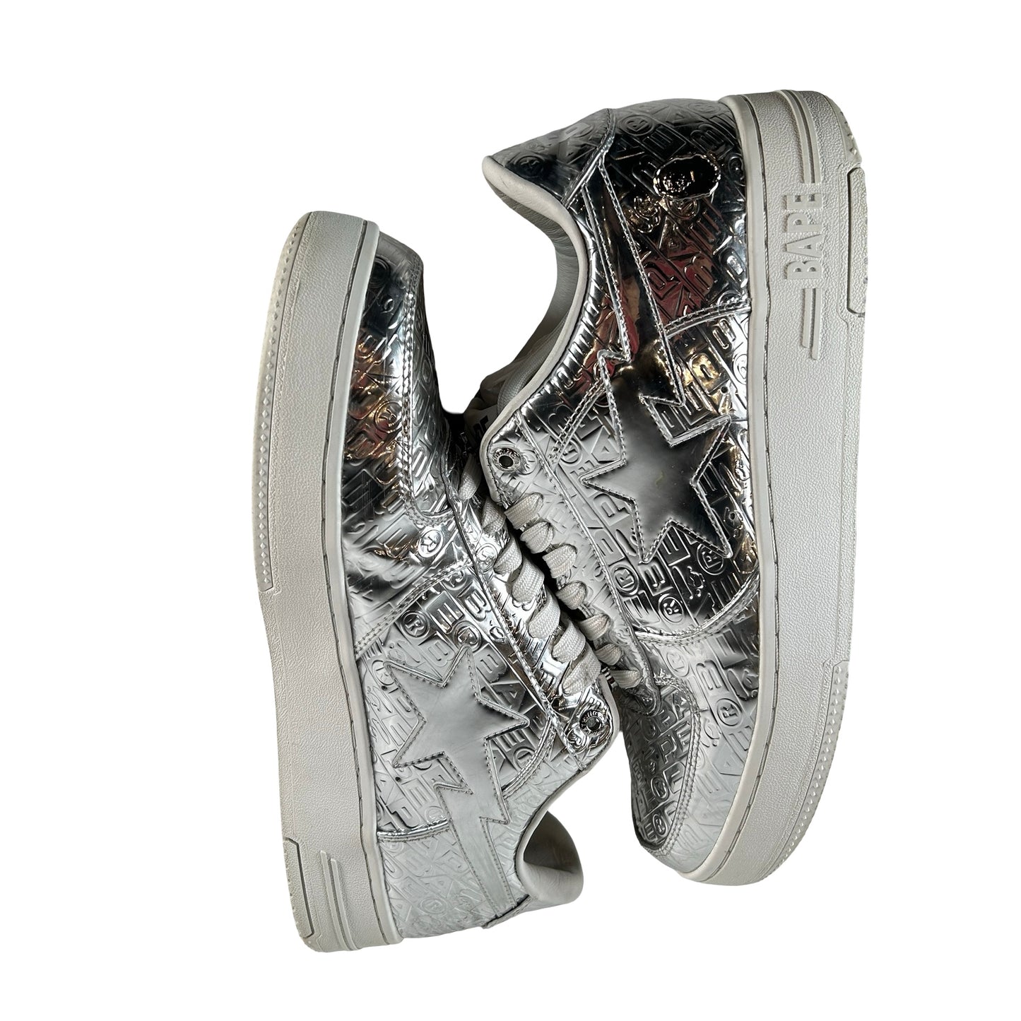 1K80191305 A Bathing Ape Bape Sta #5 Silver [USED] - 11 M (Used)