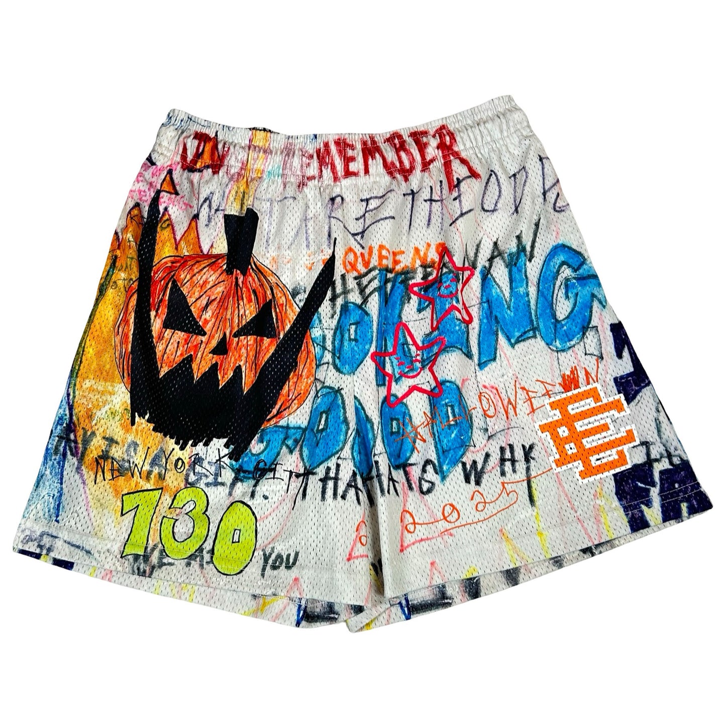 Eric Emanuel EE Asspizza Halloween Short Multicolor [USED] - XL (Used)