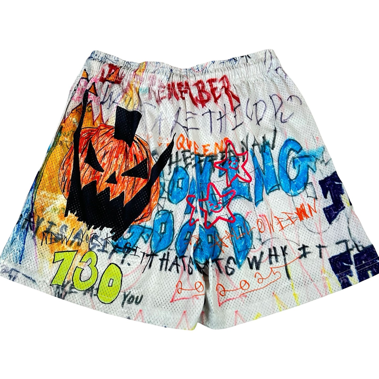 Eric Emanuel EE Asspizza Halloween Short Multicolor [USED] - XL (Used)