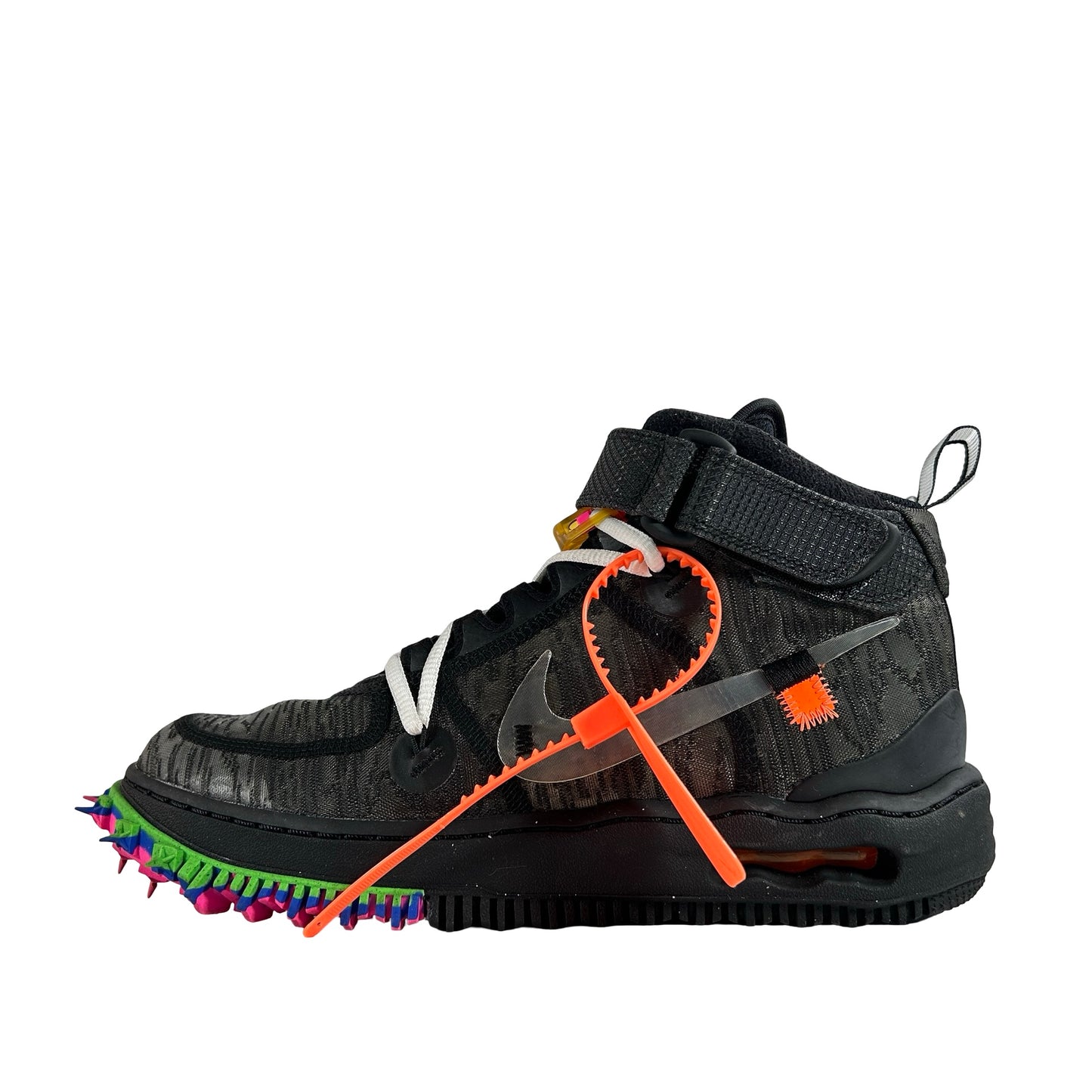 DO6290 001 Nike Air Force 1 Mid Off-White Black [USED] - 8 M (Used)