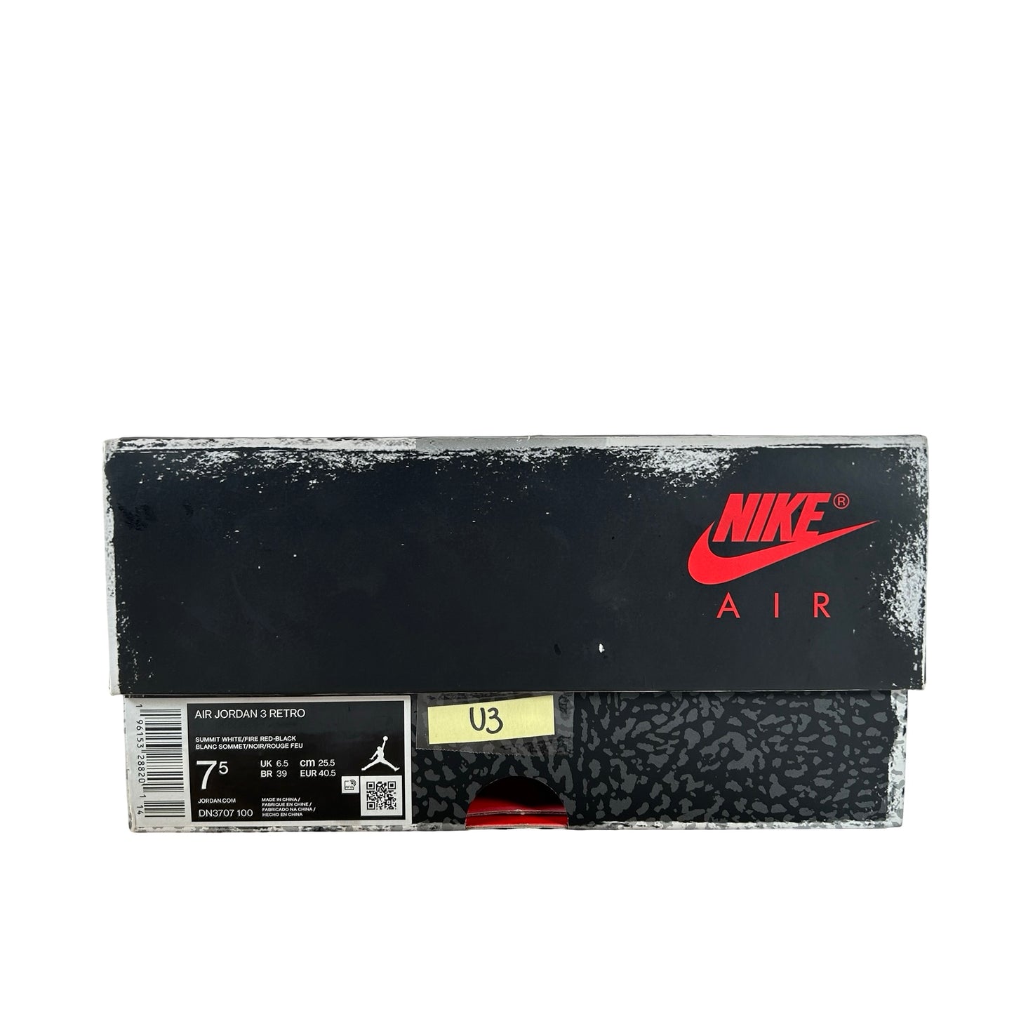 DN3707 100 Jordan 3 Retro White Cement Reimagined [USED] - 7.5 M (Used3)