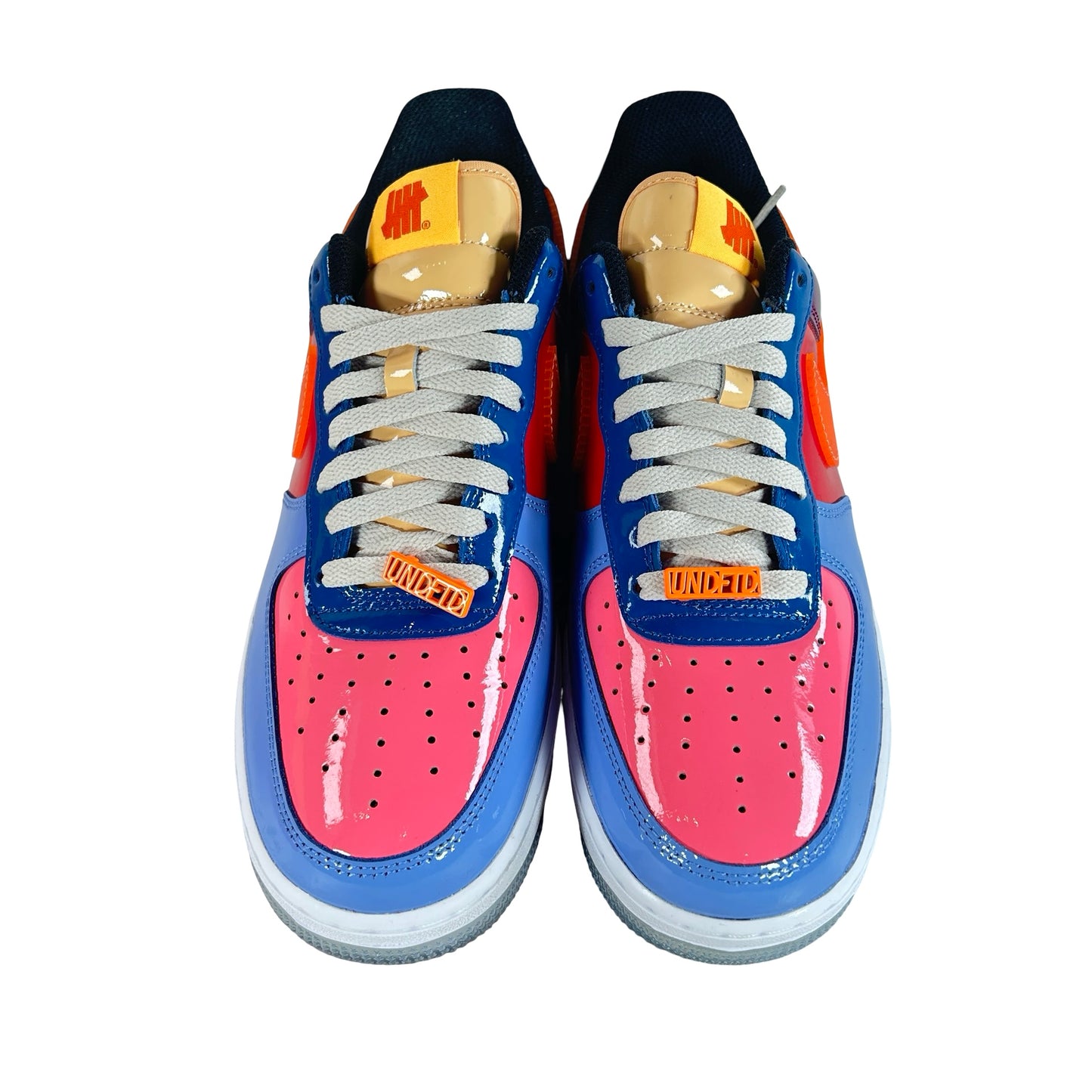 DV5255 400 Nike Air Force 1 Low SP Undefeated Multi-Patent Total Orange [USED] - 9 M (Used) (No Sleeve)