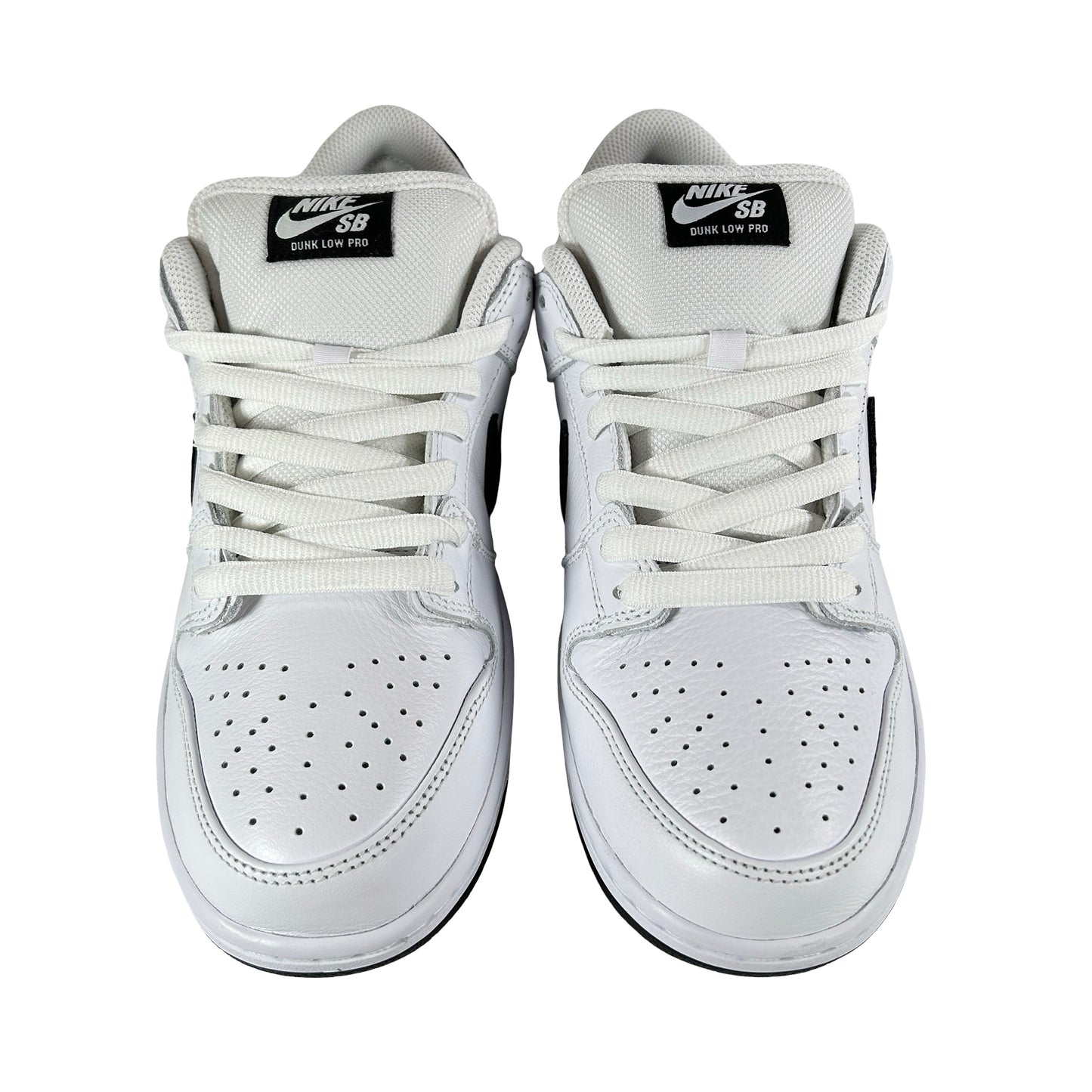 HF3704 100 Nike SB Dunk Low White Black [CONDITIONAL] - 10 M (Small Mark on Left Sole)