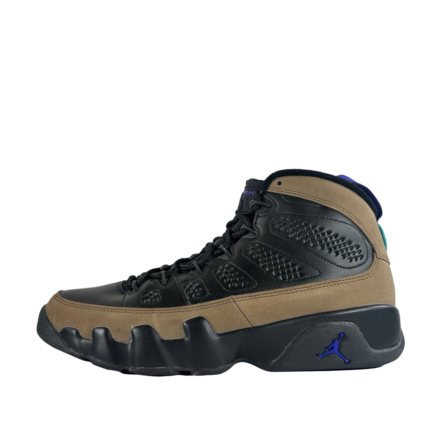 CT8019 034 Jordan 9 Retro Light Olive Concord [USED] - 9.5 (Used)