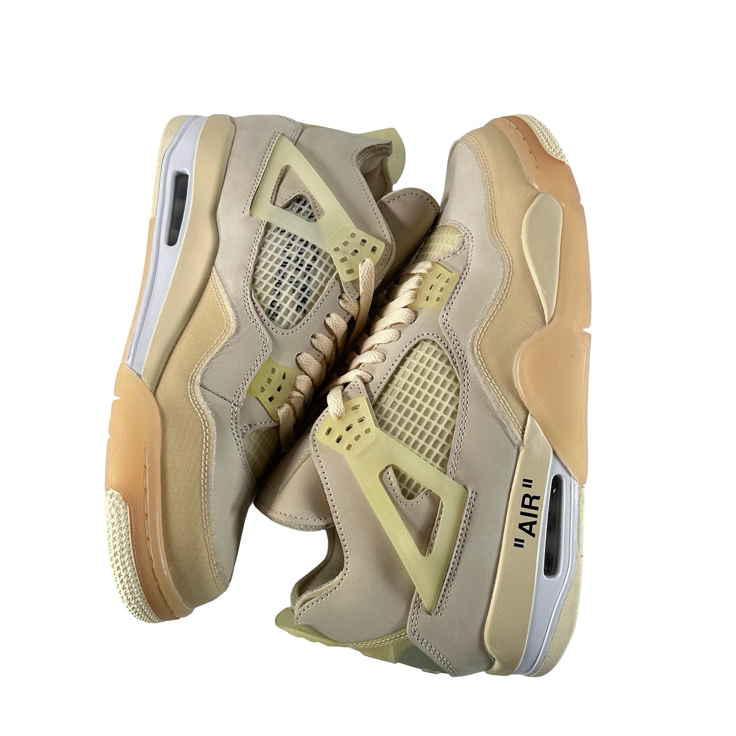 CV9388 100 Jordan 4 Off-White Sail [CONDITIONAL] - 12 W (Yellowing) (Damaged Lid)