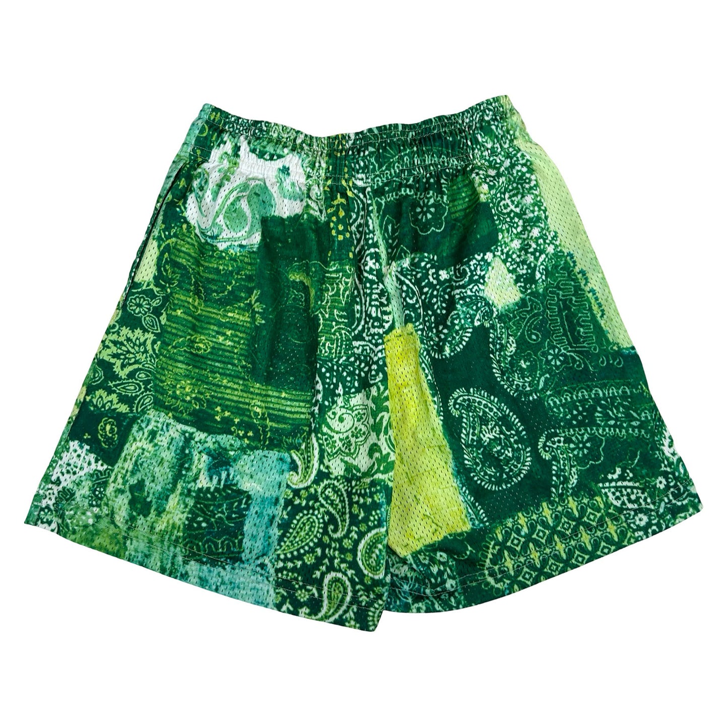 Eric Emanuel EE Basic/Core Short Neon Green Paisley [USED] - M (Used)