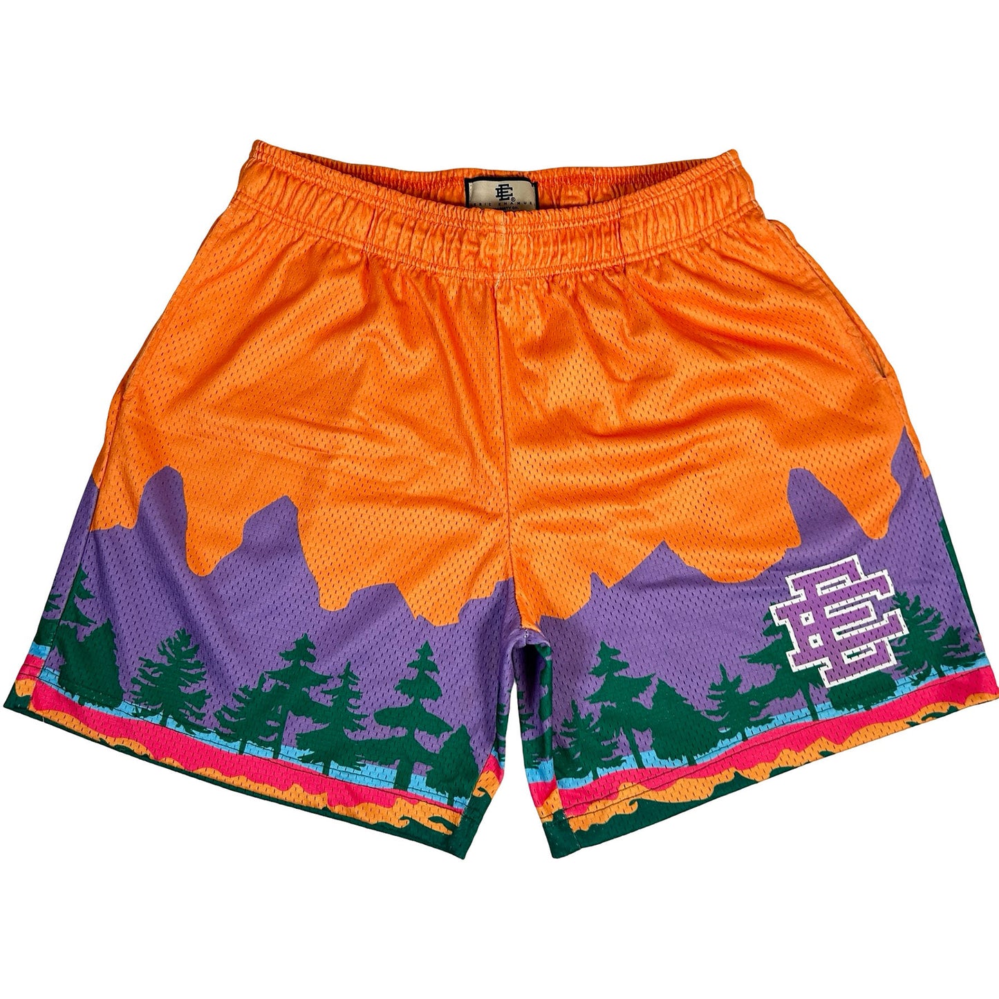 Eric Emanuel EE Basic/Core Short (SS24) Orange/Purple [USED] - XL (Used)