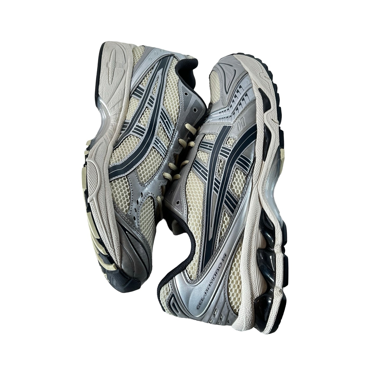1203A537 250 ASICS Gel-Kayano 14 Oyster White Steeple Grey [USED] - 13 M (Used)