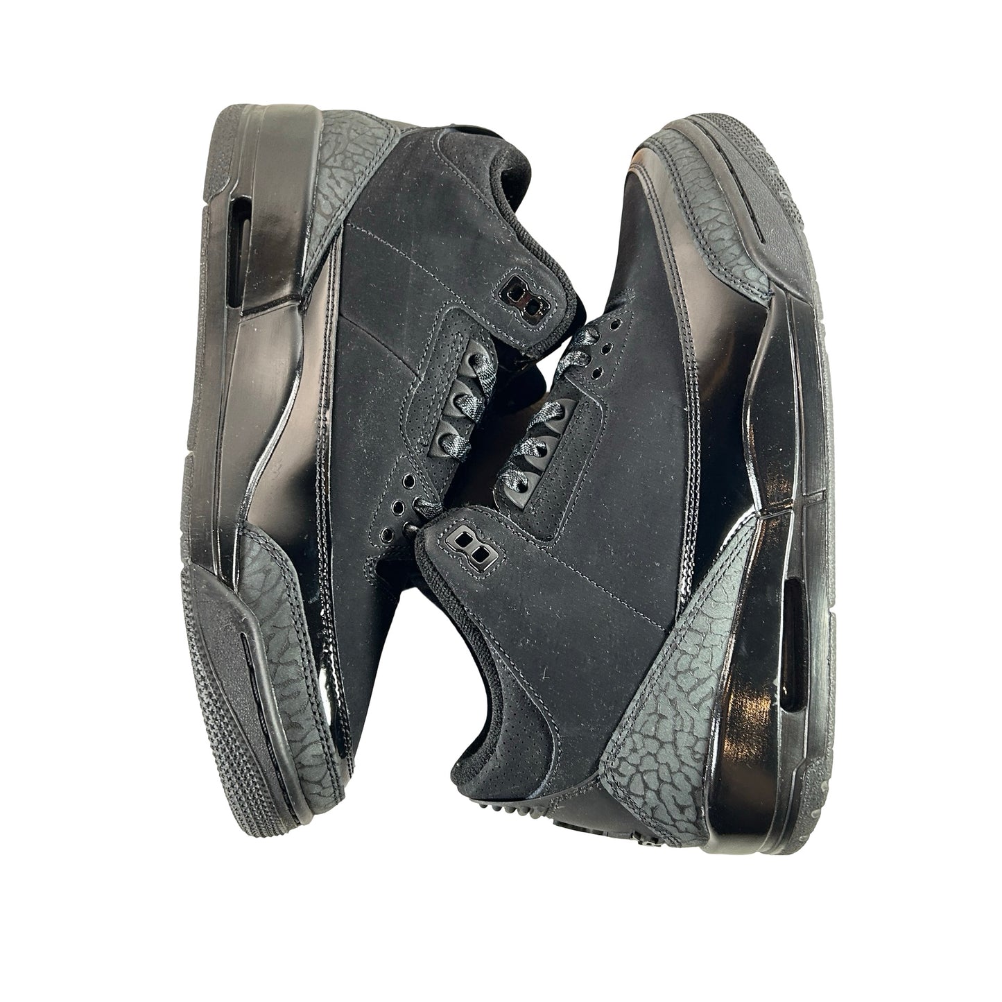 CT8532 001 Jordan 3 Retro Black Cat (2025) [USED] - 8.5 M (Used13) (Missing Insoles)