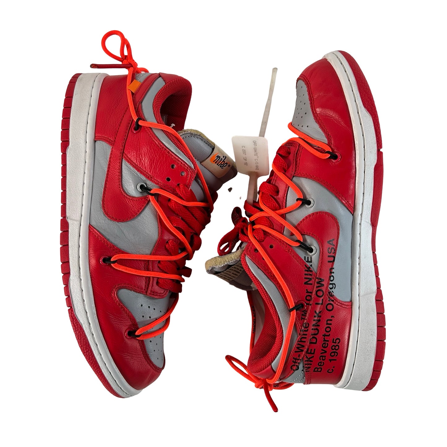 CT0856 600 Dunk Low Off-White Red [USED] - 9.5 M (Used)