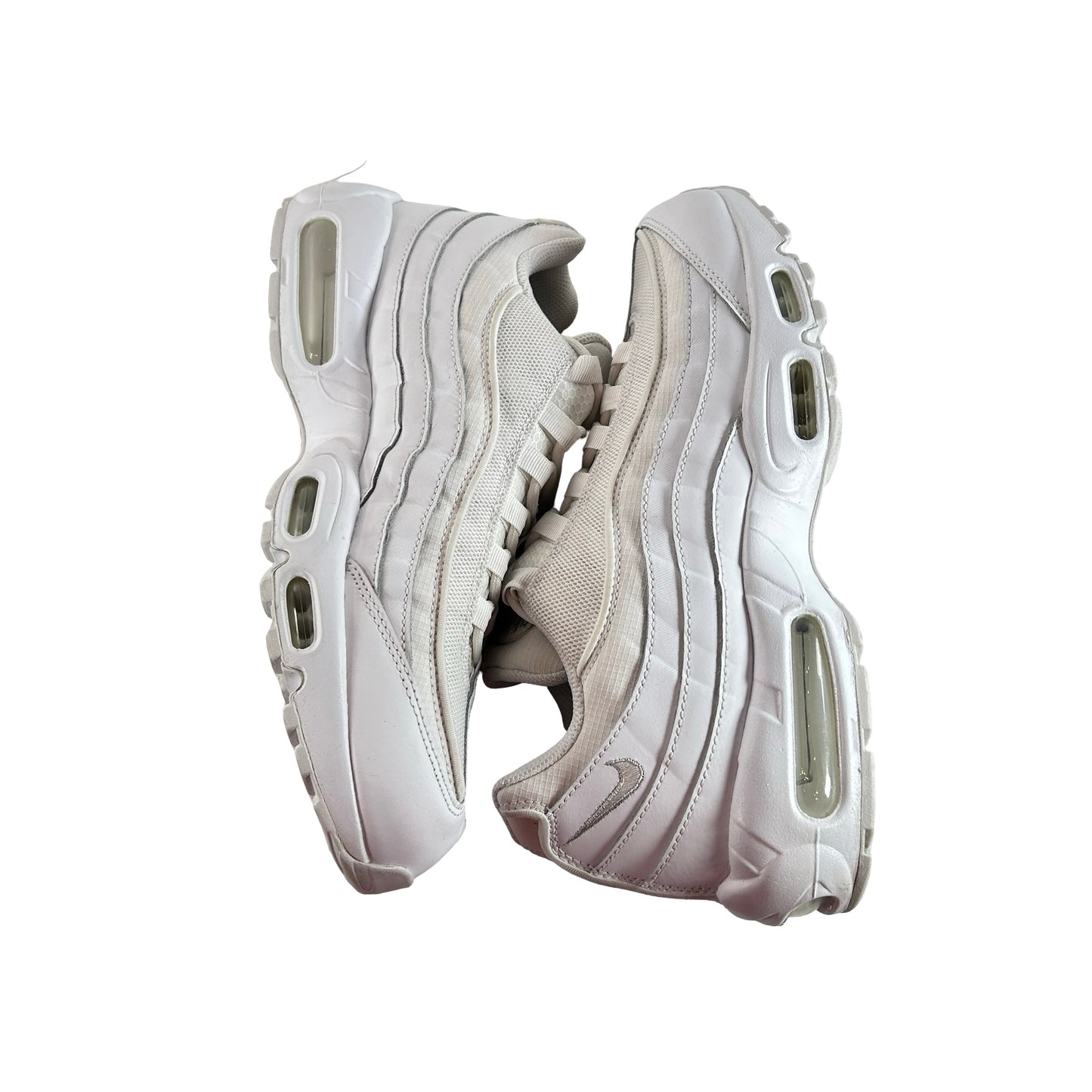 CT1268 100 Nike Air Max 95 Essential White Grey Fog [USED] - 10 M (Used) (No Box)