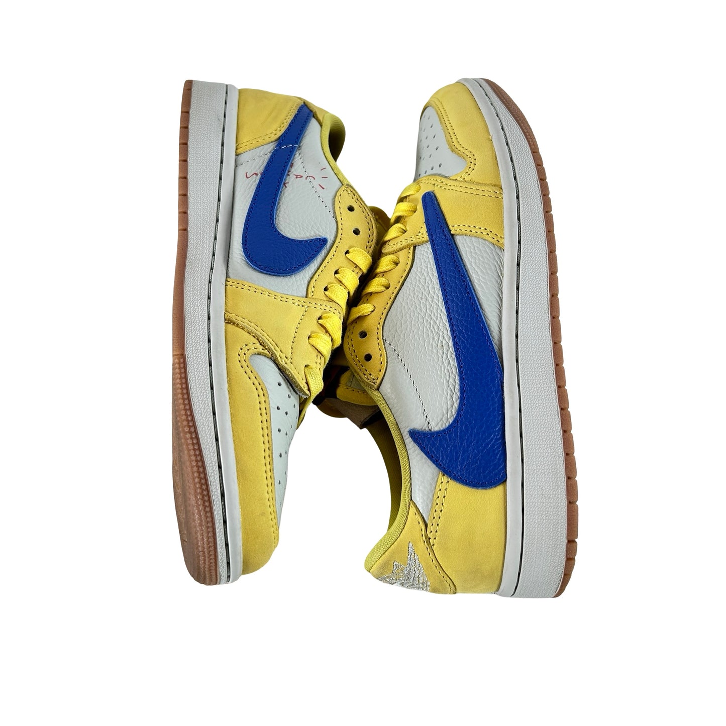 DZ4137 700 Jordan 1 Retro Low OG SP Travis Scott Canary (Women's) [USED] - 7.5 W (Used)