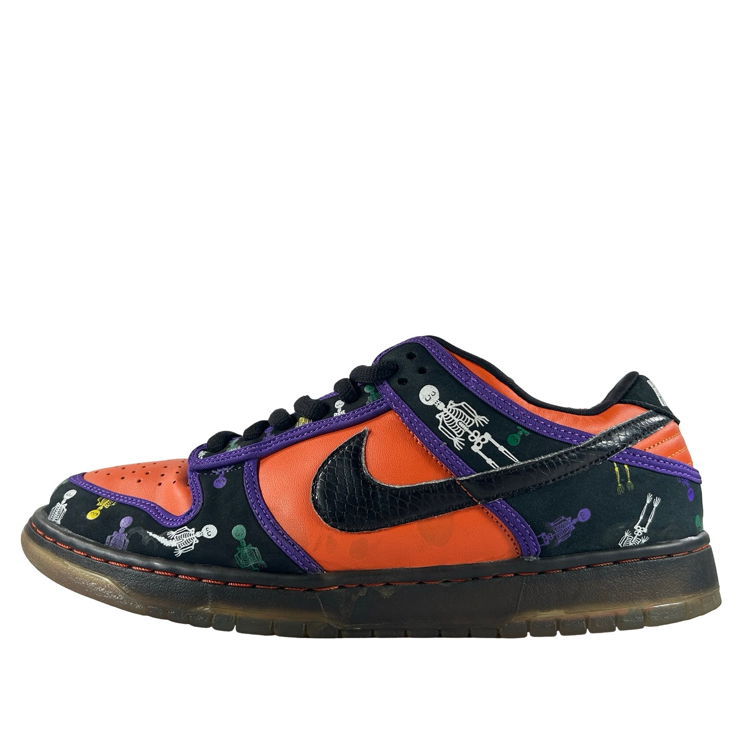 313170 801 Nike SB Dunk Low Day of the Dead [USED] - 10.5 M (Used) (No Box) (Replacement Left Insole)