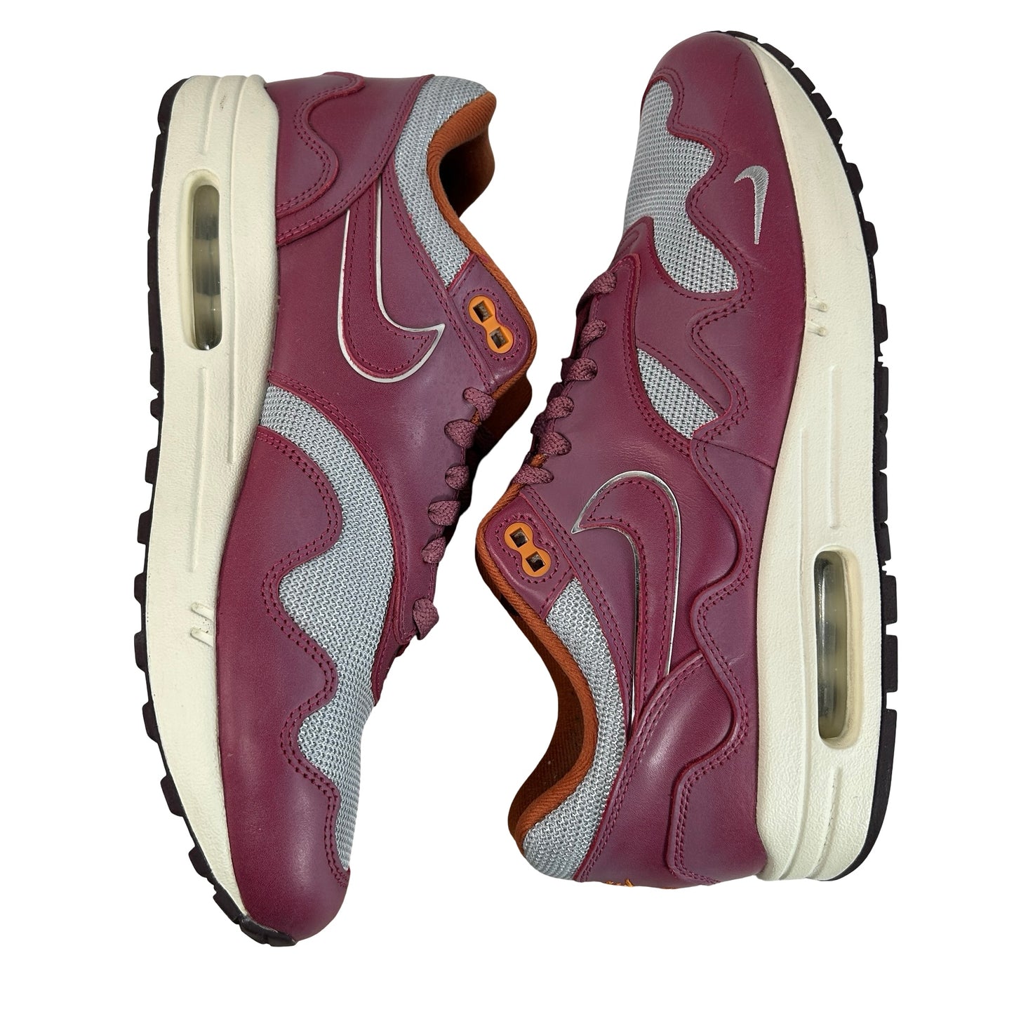 DO9549 001 Nike Air Max 1 Patta Waves Rush Maroon  [USED] - 10 M (Used3)