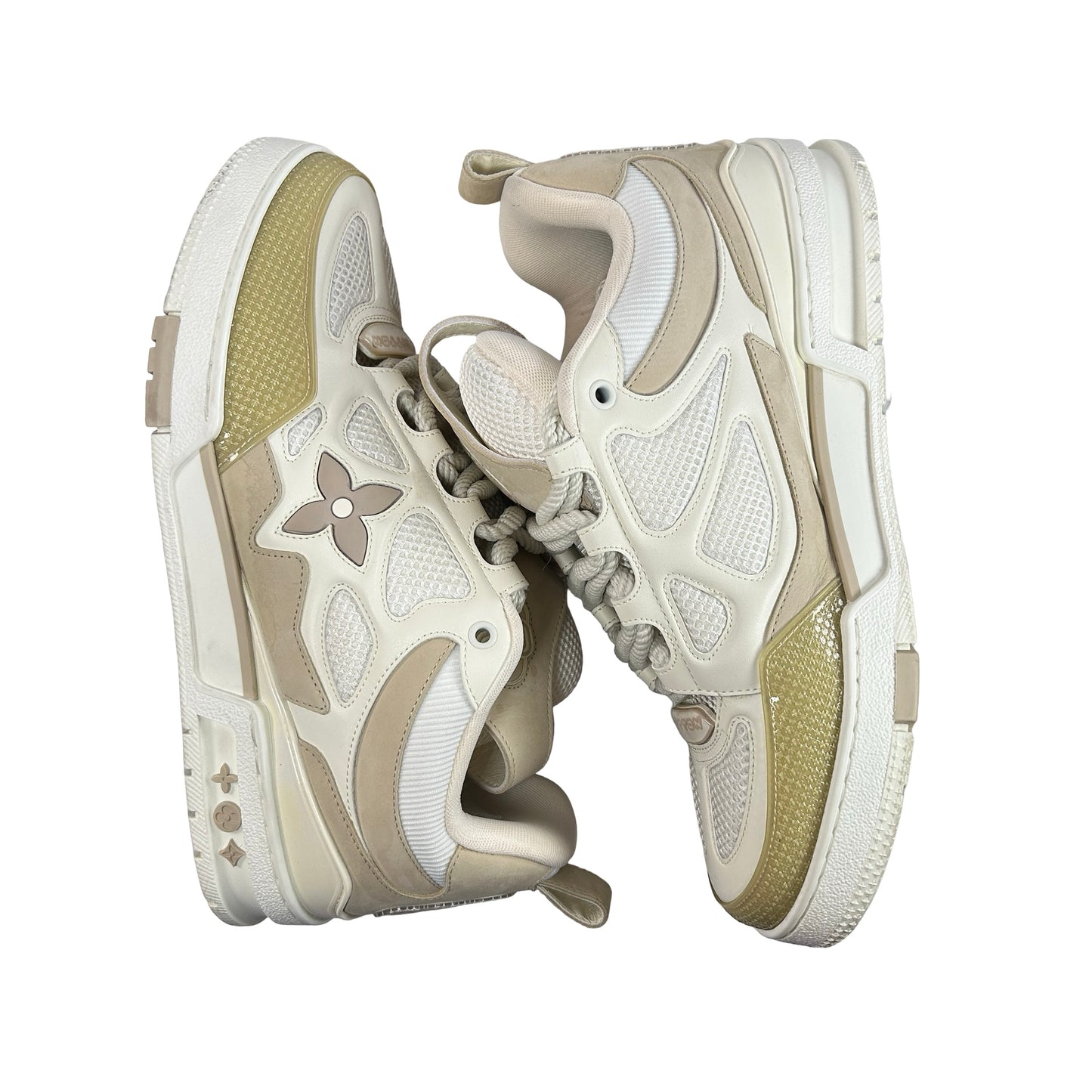 Louis Vuitton LV Skate Sneaker Beige White [USED] - LV 8 (US 9.5) (Used2)