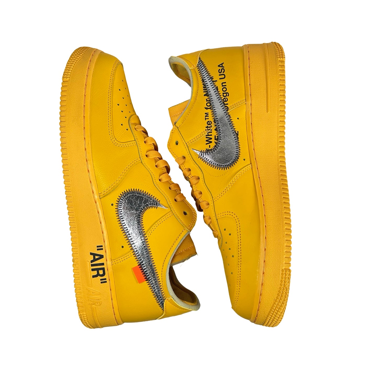 DD1876 700 Nike Air Force 1 Low Off-White ICA University Gold [USED] - 10.5 M (Used2)