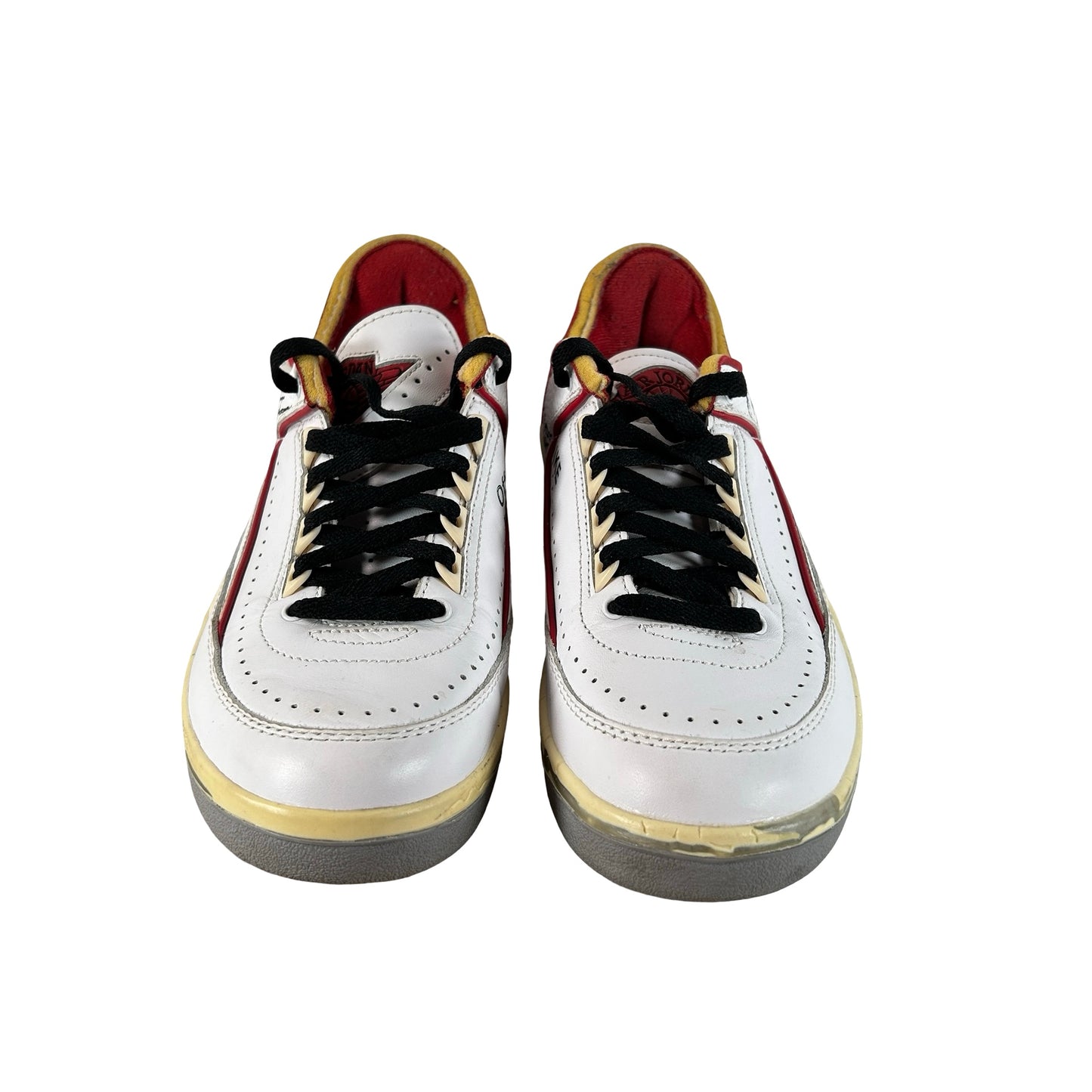 DJ4375 106 Jordan 2 Retro Low SP Off-White White Red [USED] - 7 M (Used) (Replace Box)