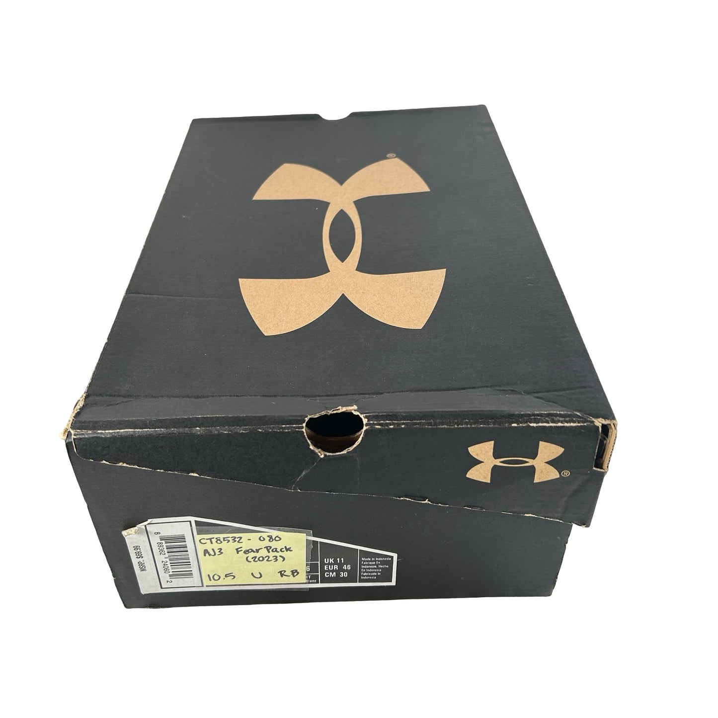CT8532 080 Jordan 3 Retro Fear Pack (2023) [USED] - 10.5 M (Used) (Replace Box)