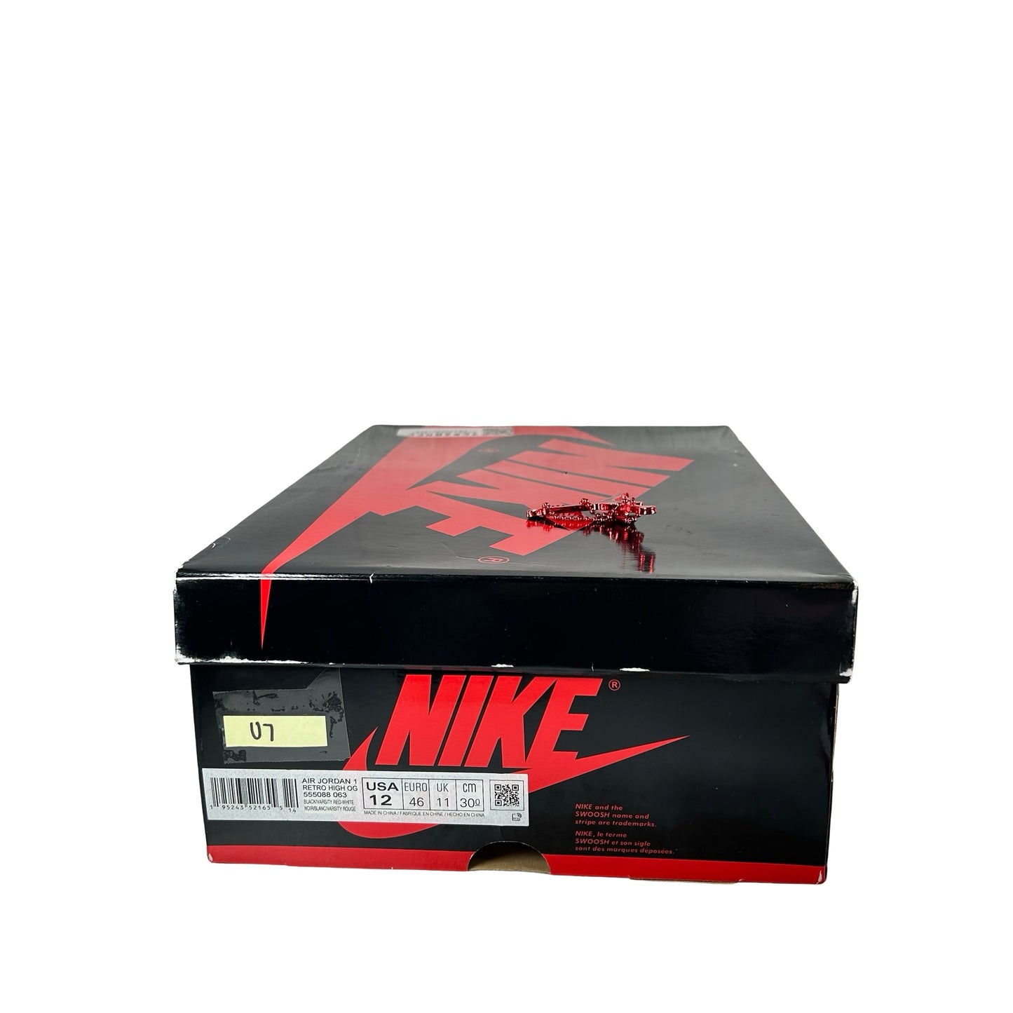 555088 063 Jordan 1 Retro High OG Patent Bred [USED] - 12 M (Used7)