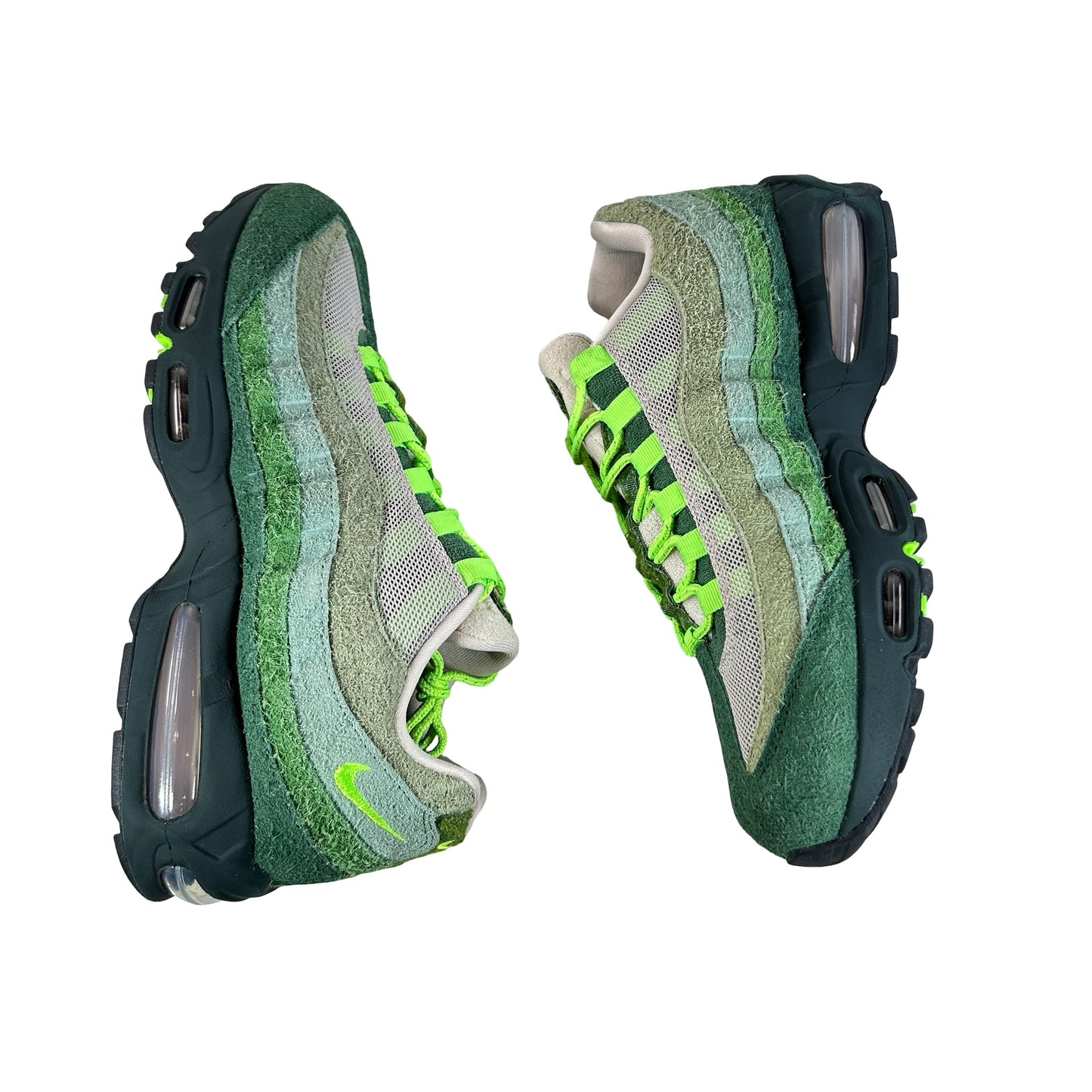 IQ3986 300 Nike Air Max 95 Big Bubble Ducks of a Feather Oregon Ducks The Woods [USED] - 10.5 M (Used)
