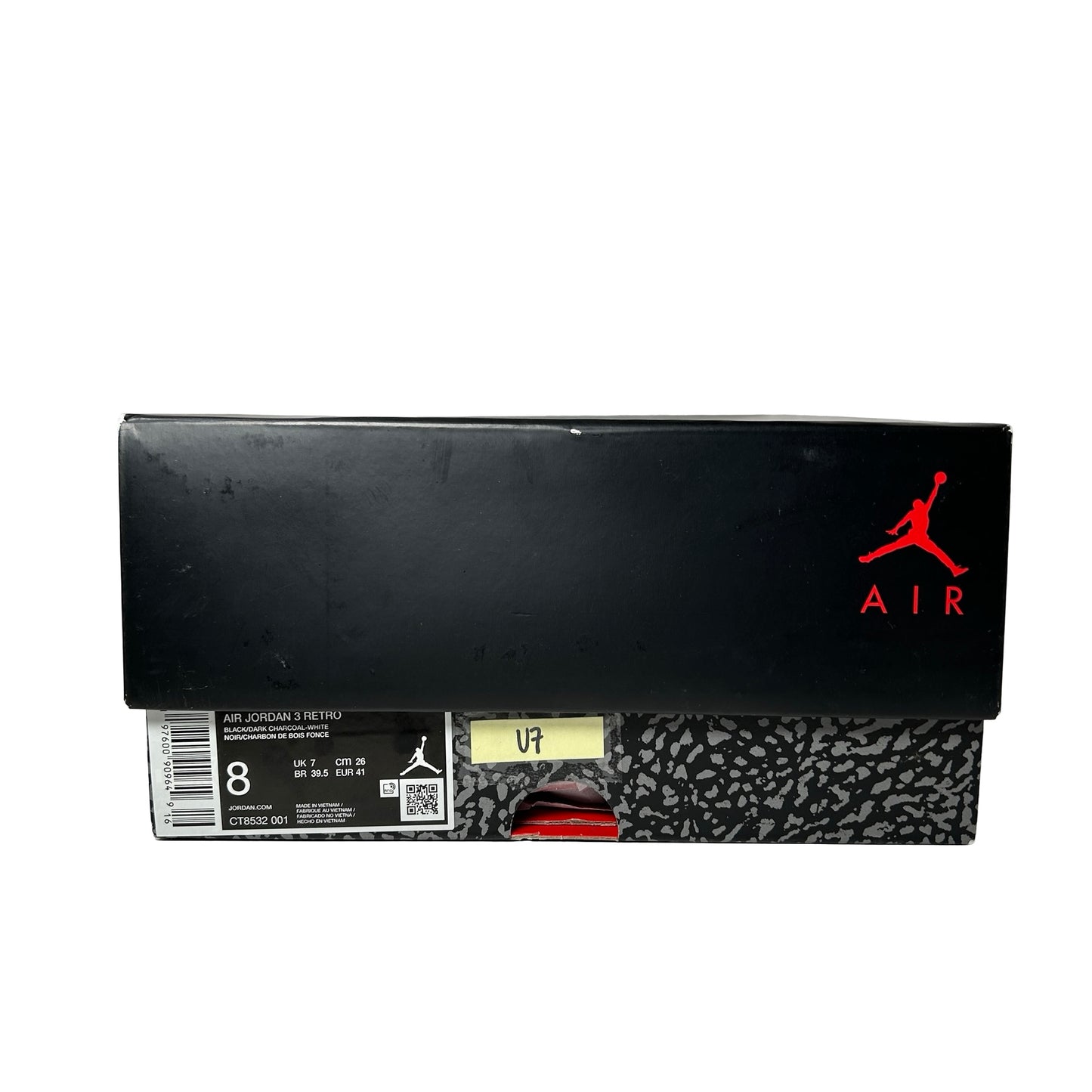 CT8532 001 Jordan 3 Retro Black Cat (2025) [USED] - 8 M (Used7)