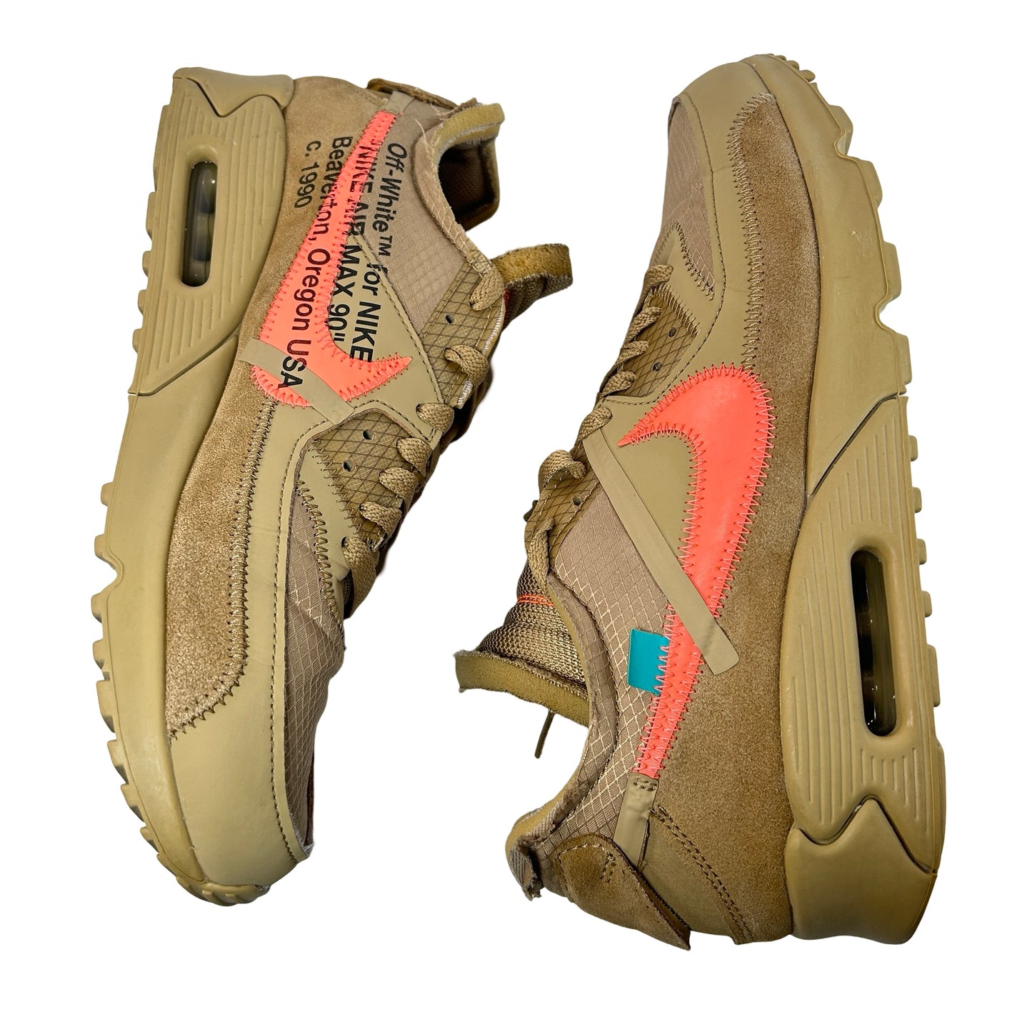 AA7293 200 Nike Air Max 90 Off-White Desert Ore [USED] - 11 M (Used)
