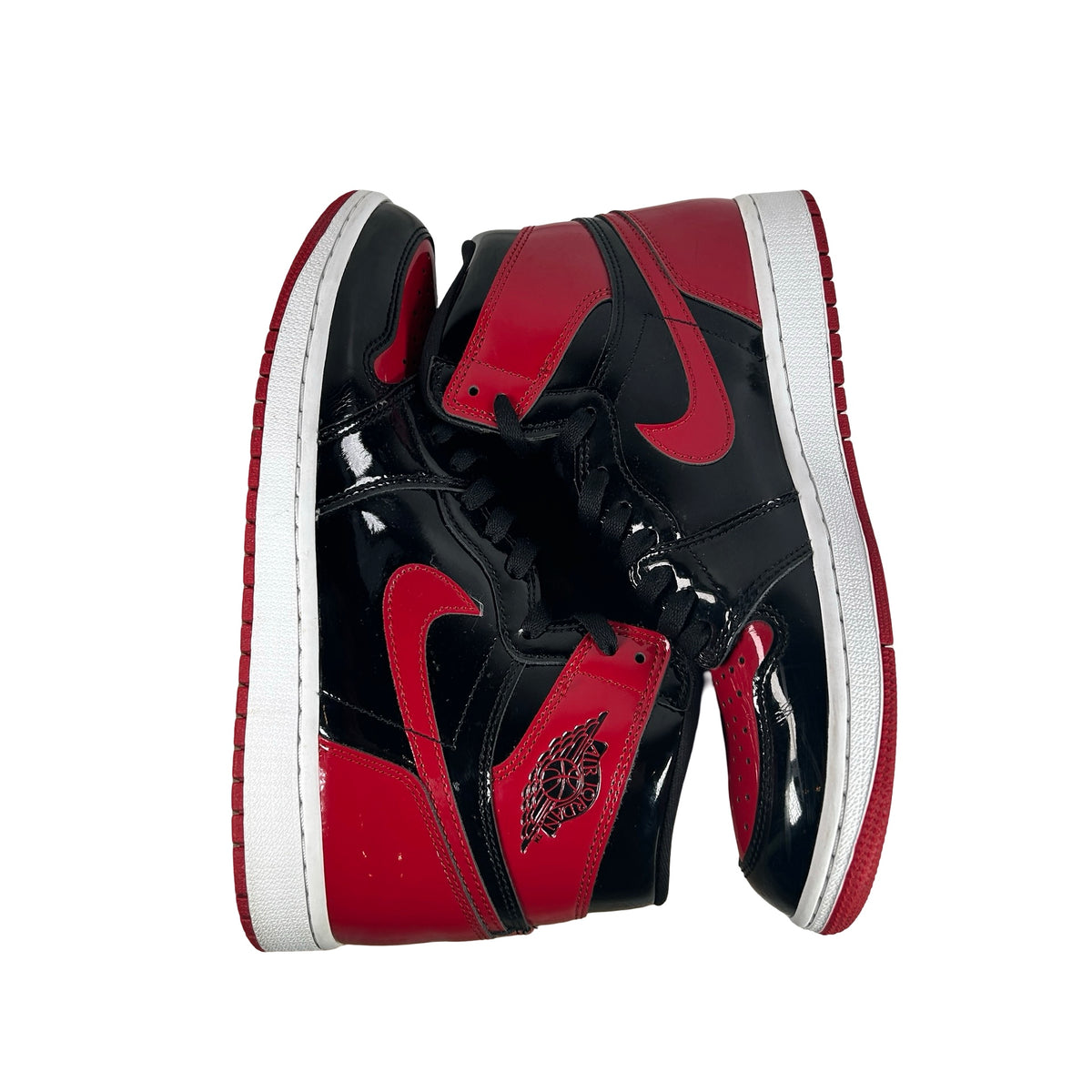 555088 063 Jordan 1 Retro High OG Patent Bred [USED] - 9 M (Used4) (No Box4)