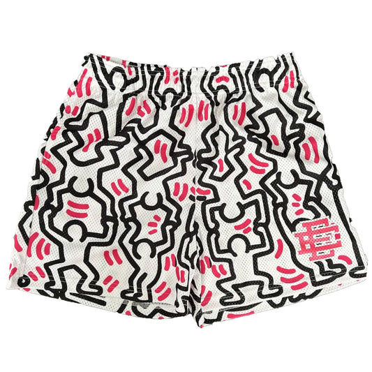 Ee Eric Emanuel Keith Haring Pink Art Basel Miami Exclusive Shorts