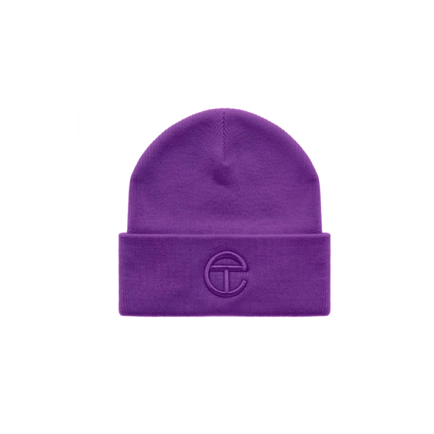 Telfar Embroidered Beanie Grape