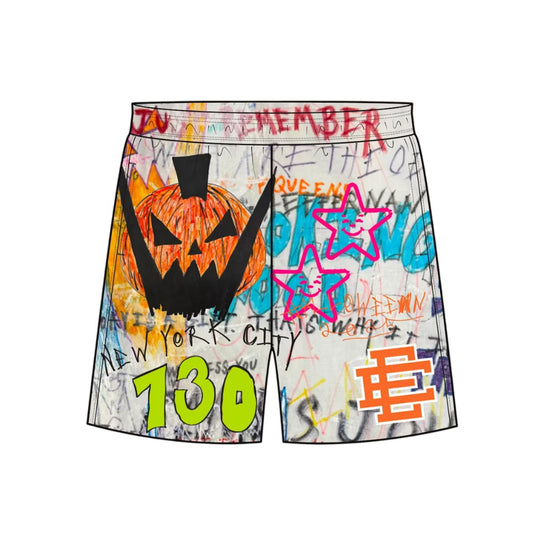 Eric Emanuel EE Asspizza Halloween Short Multicolor