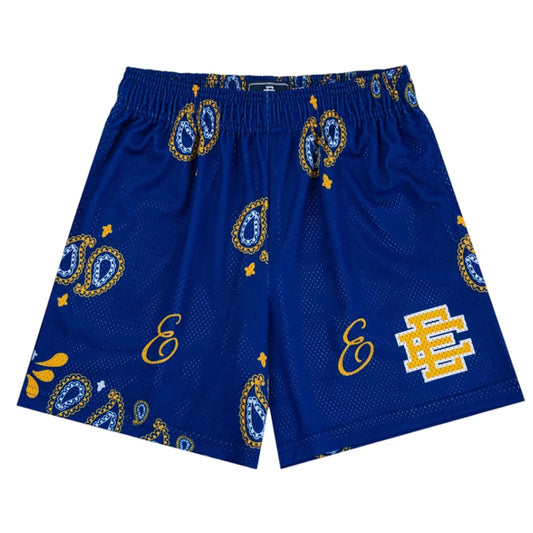 Eric Emanuel EE Basic/Core Short Blue Paisley/Yellow