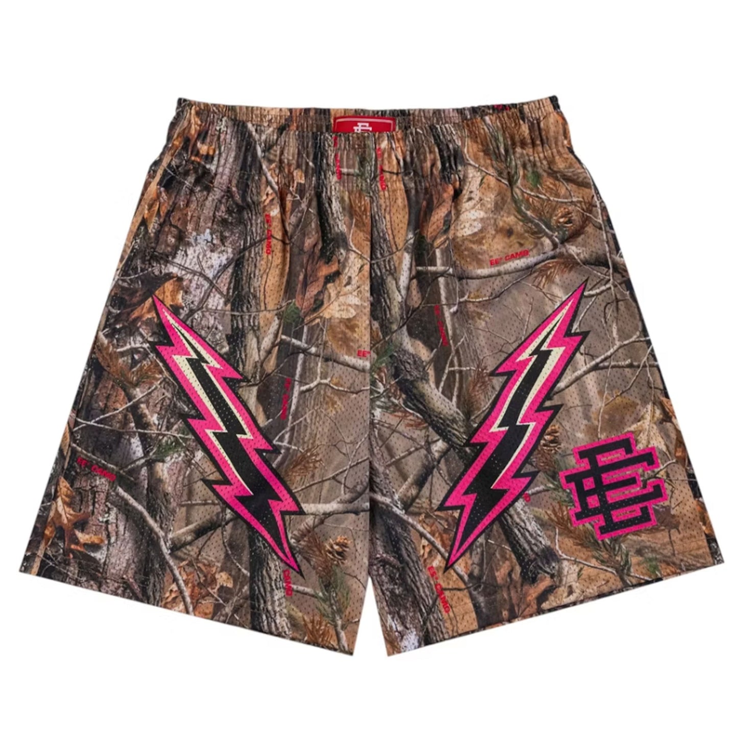 Eric Emanuel EE Basic/Core Short Tree Camo/Black/Pink Bolt [USED] - XL (Used)